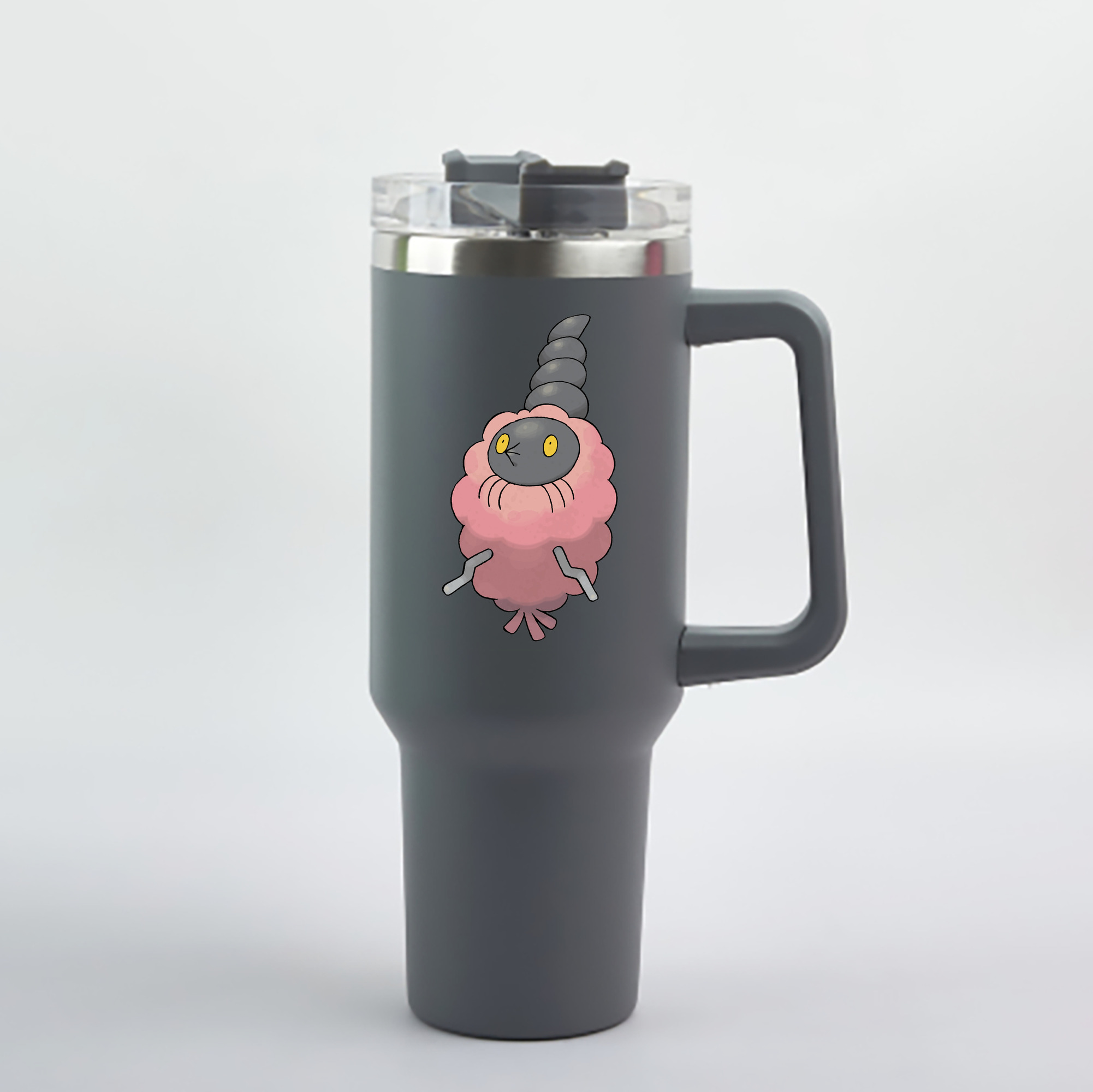 （画像用） ポケットモンスター Pokémon 1200mL車用タンブラー - クリスタルステッカー（プラスチックストロー付き）