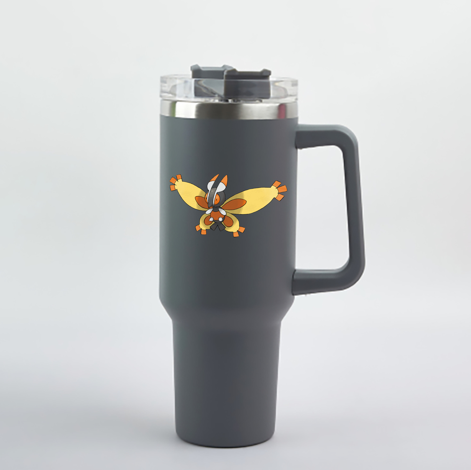 （画像用） ポケットモンスター Pokémon 1200mL車用タンブラー - クリスタルステッカー（プラスチックストロー付き）