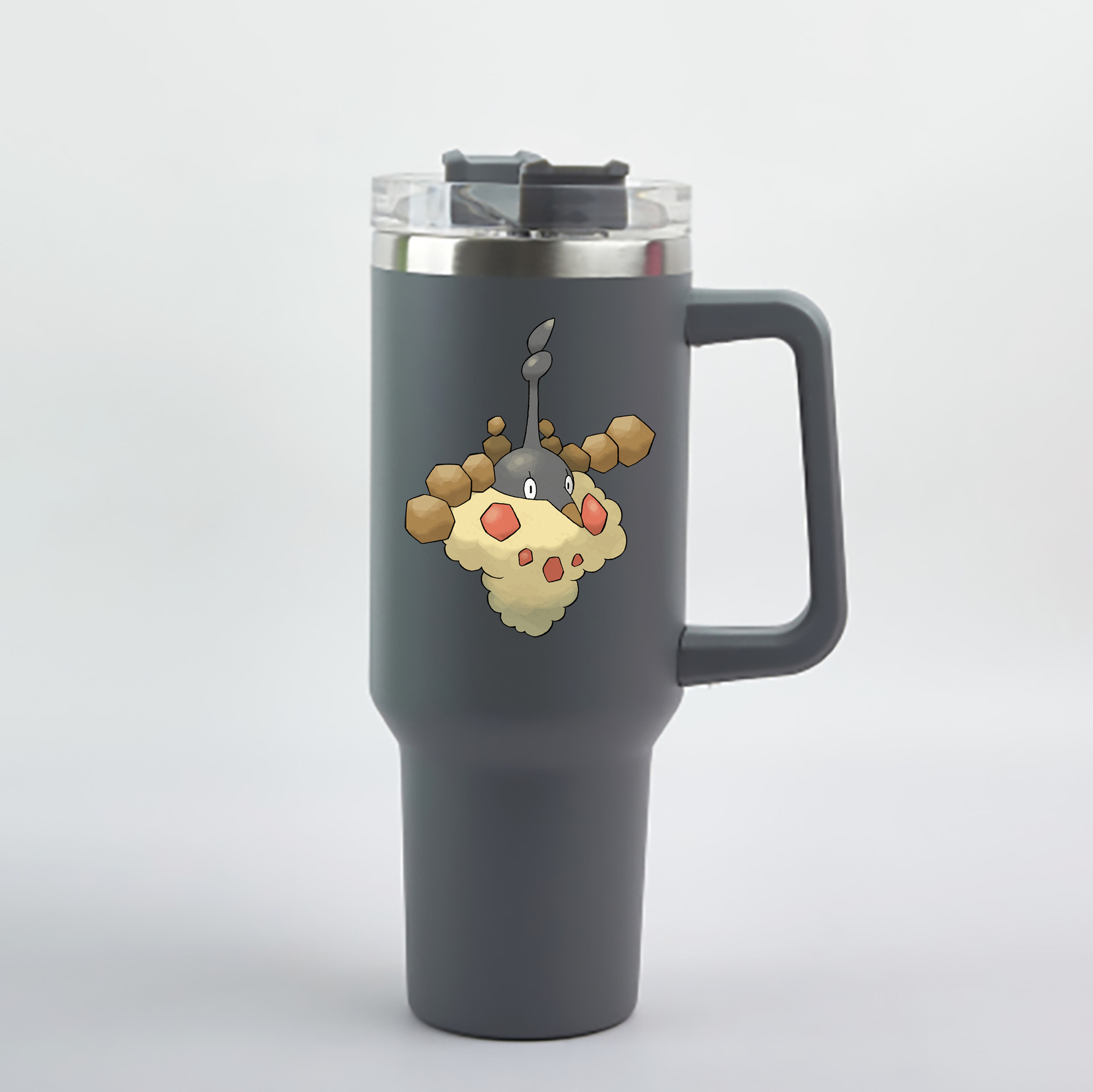 （画像用） ポケットモンスター Pokémon 1200mL車用タンブラー - クリスタルステッカー（プラスチックストロー付き）