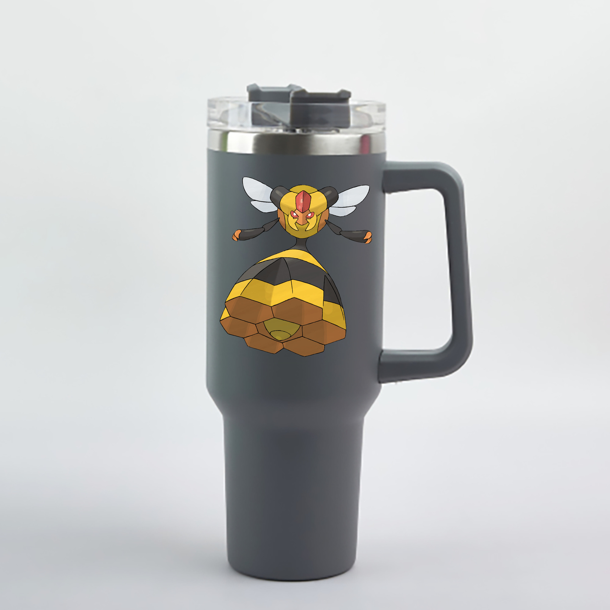 （画像用） ポケットモンスター Pokémon 1200mL車用タンブラー - クリスタルステッカー（プラスチックストロー付き）