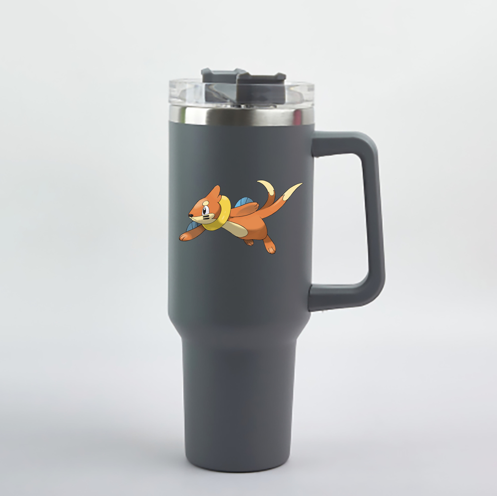 （画像用） ポケットモンスター Pokémon 1200mL車用タンブラー - クリスタルステッカー（プラスチックストロー付き）