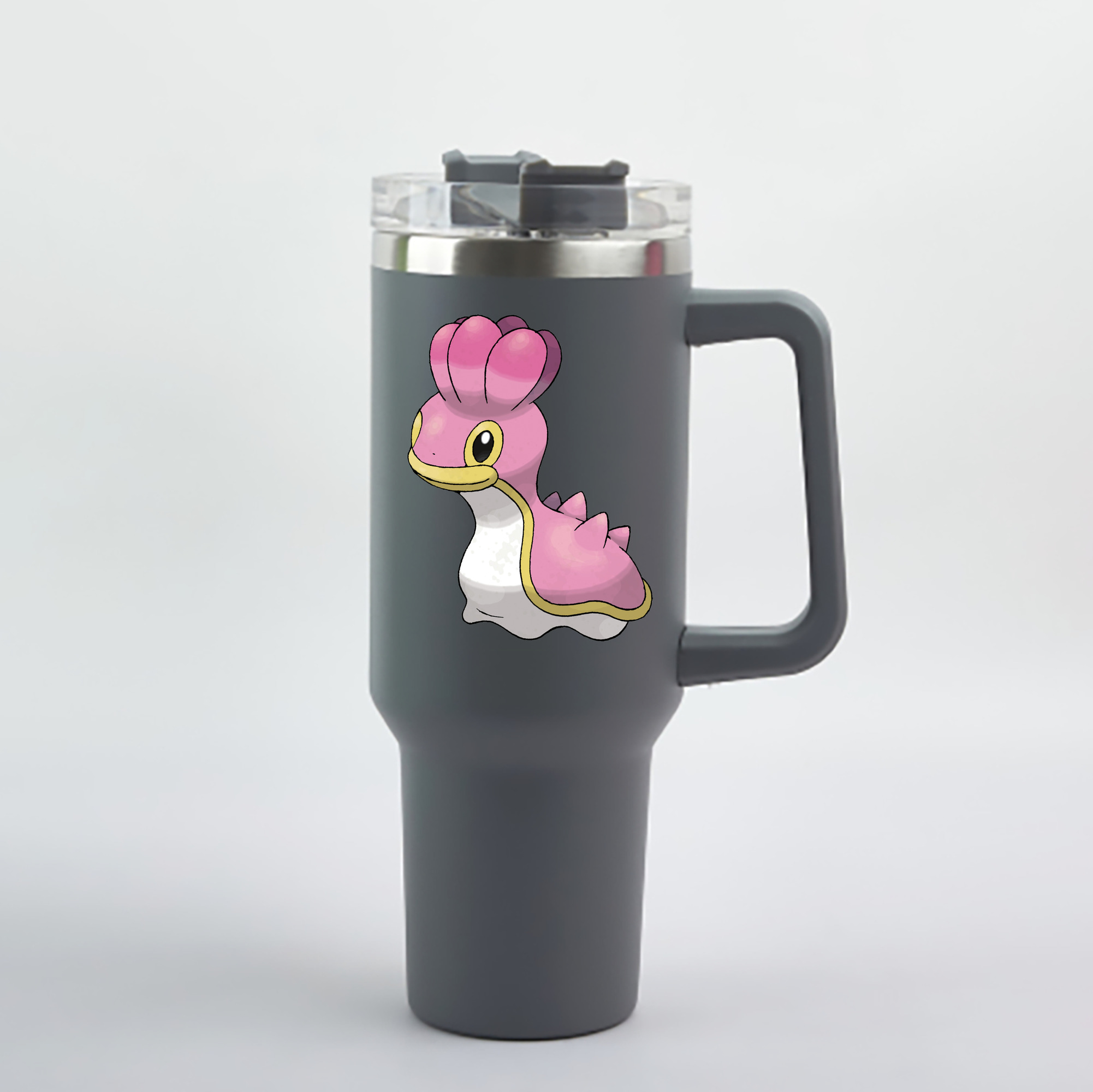 （画像用） ポケットモンスター Pokémon 1200mL車用タンブラー - クリスタルステッカー（プラスチックストロー付き）