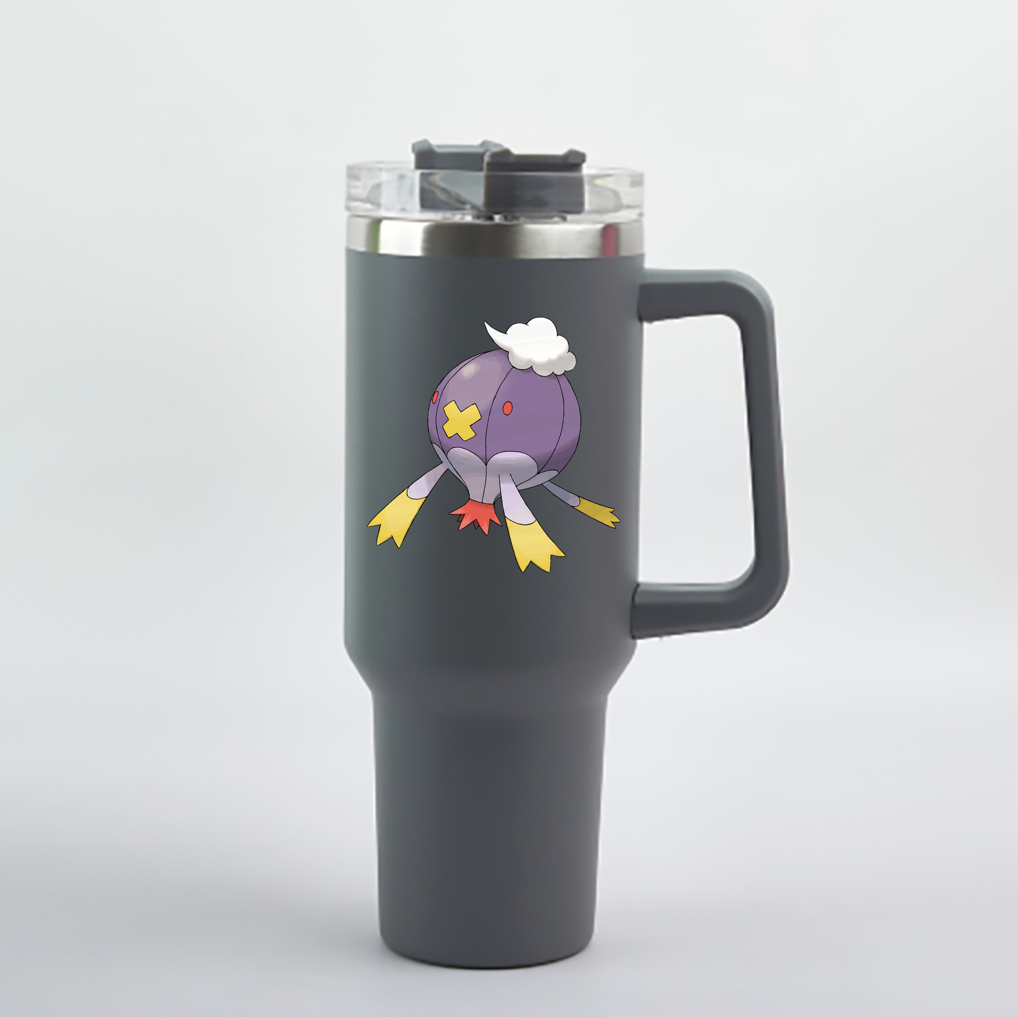 （画像用） ポケットモンスター Pokémon 1200mL車用タンブラー - クリスタルステッカー（プラスチックストロー付き）