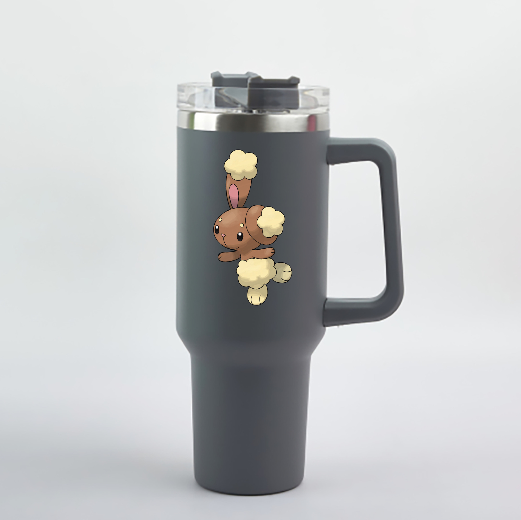 （画像用） ポケットモンスター Pokémon 1200mL車用タンブラー - クリスタルステッカー（プラスチックストロー付き）