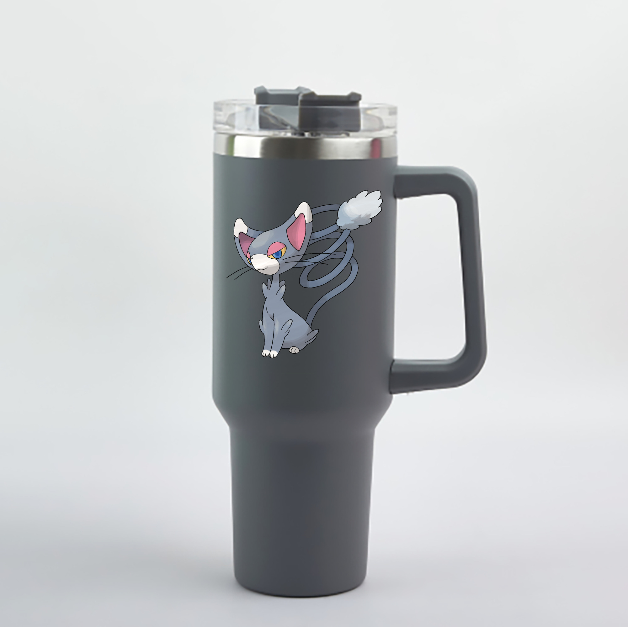 （画像用） ポケットモンスター Pokémon 1200mL車用タンブラー - クリスタルステッカー（プラスチックストロー付き）