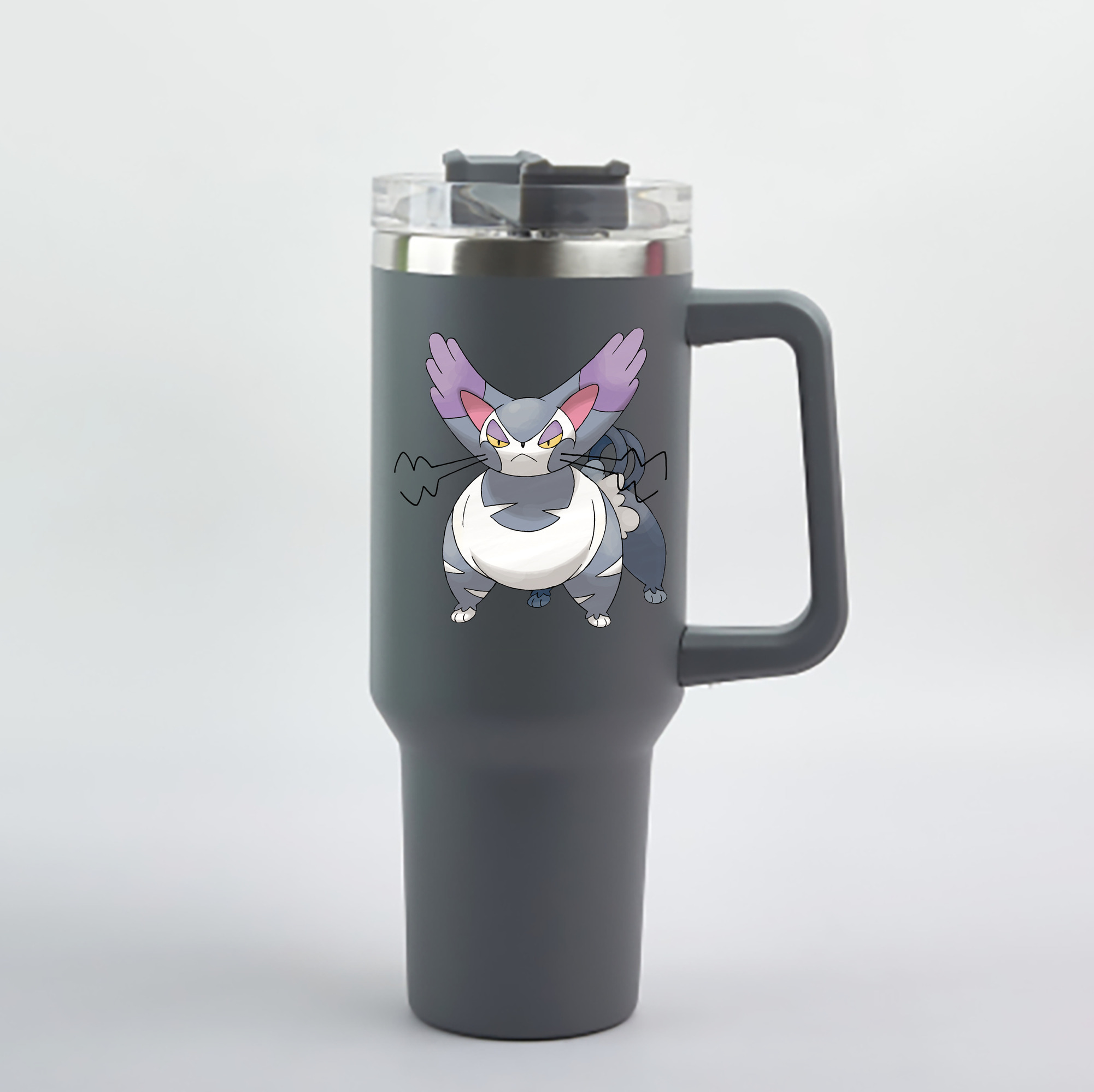 （画像用） ポケットモンスター Pokémon 1200mL車用タンブラー - クリスタルステッカー（プラスチックストロー付き）