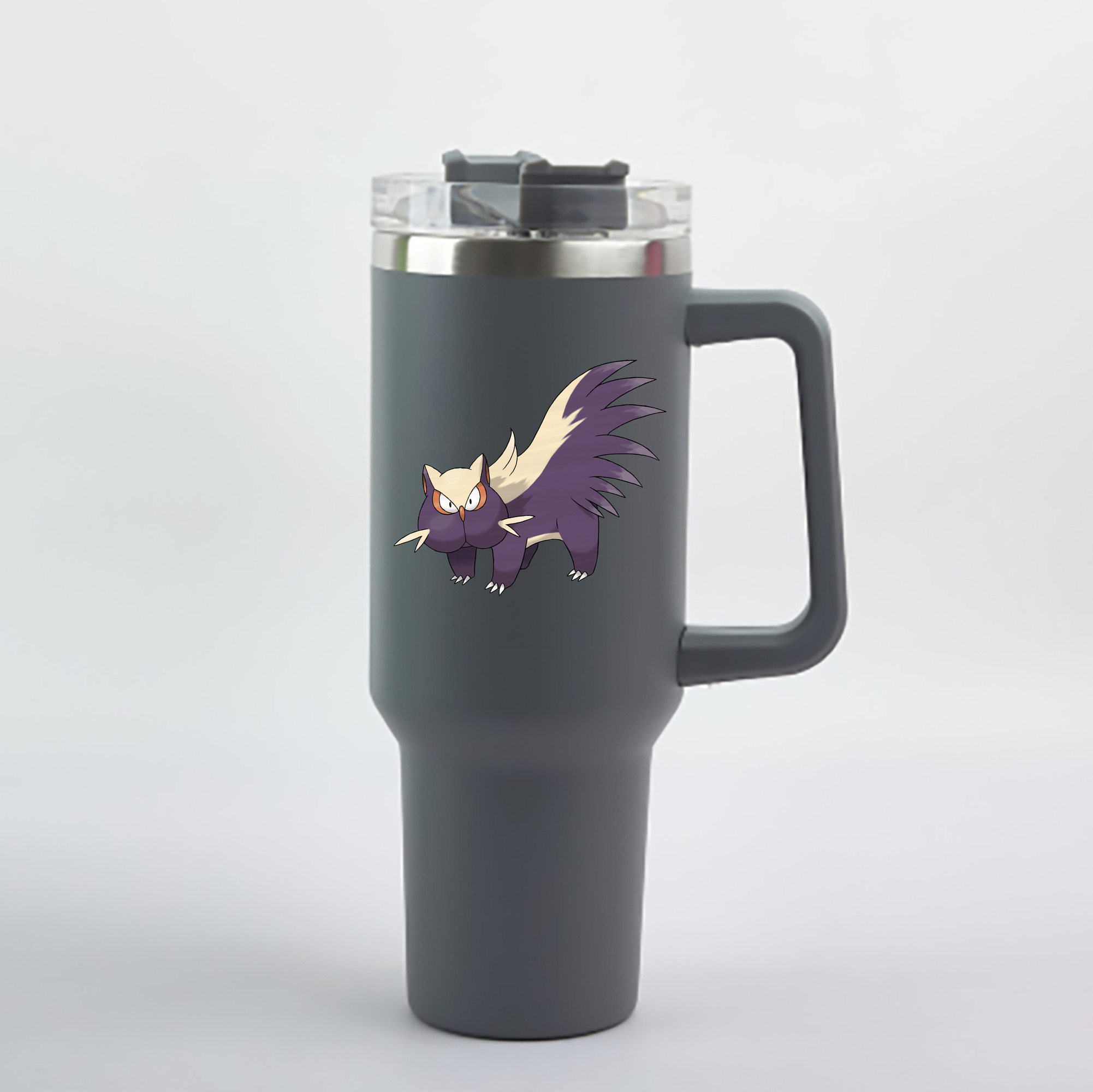 （画像用） ポケットモンスター Pokémon 1200mL車用タンブラー - クリスタルステッカー（プラスチックストロー付き）
