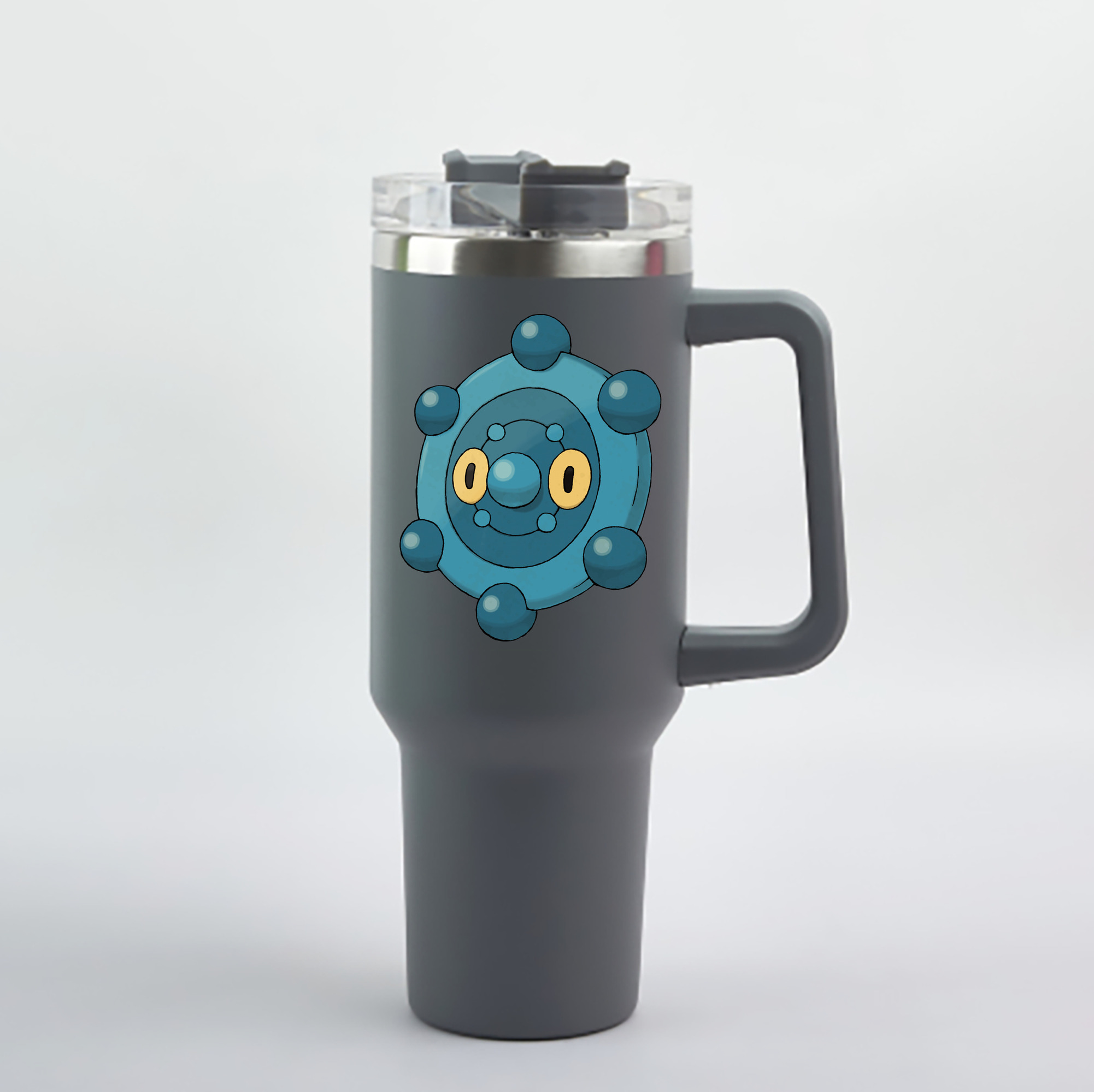 （画像用） ポケットモンスター Pokémon 1200mL車用タンブラー - クリスタルステッカー（プラスチックストロー付き）