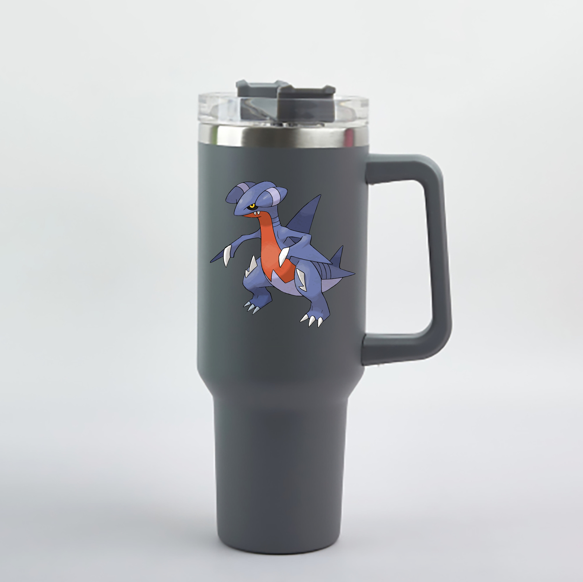 （画像用） ポケットモンスター Pokémon 1200mL車用タンブラー - クリスタルステッカー（プラスチックストロー付き）