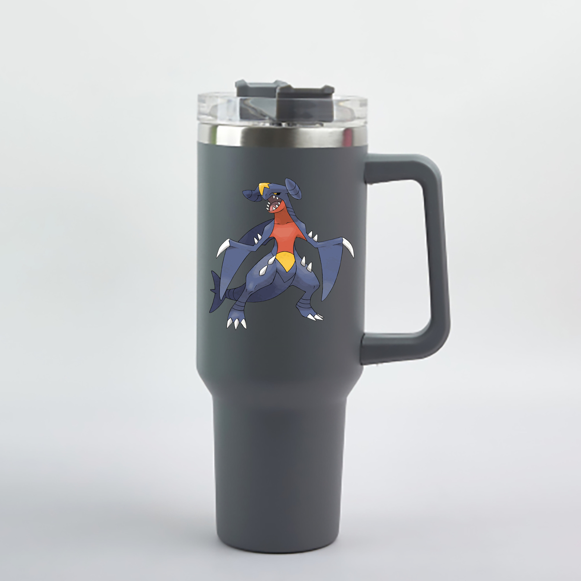 （画像用） ポケットモンスター Pokémon 1200mL車用タンブラー - クリスタルステッカー（プラスチックストロー付き）