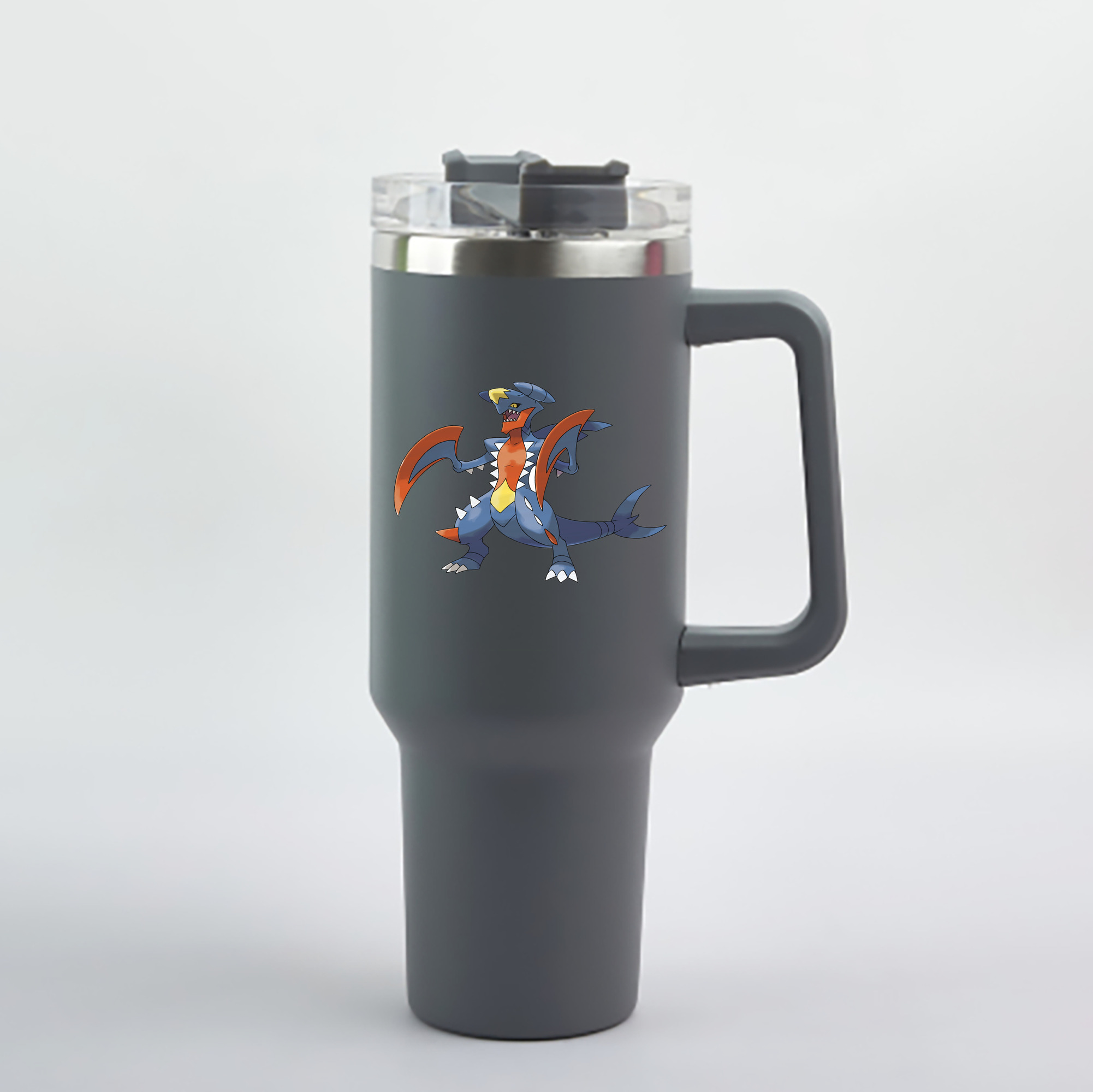 （画像用） ポケットモンスター Pokémon 1200mL車用タンブラー - クリスタルステッカー（プラスチックストロー付き）
