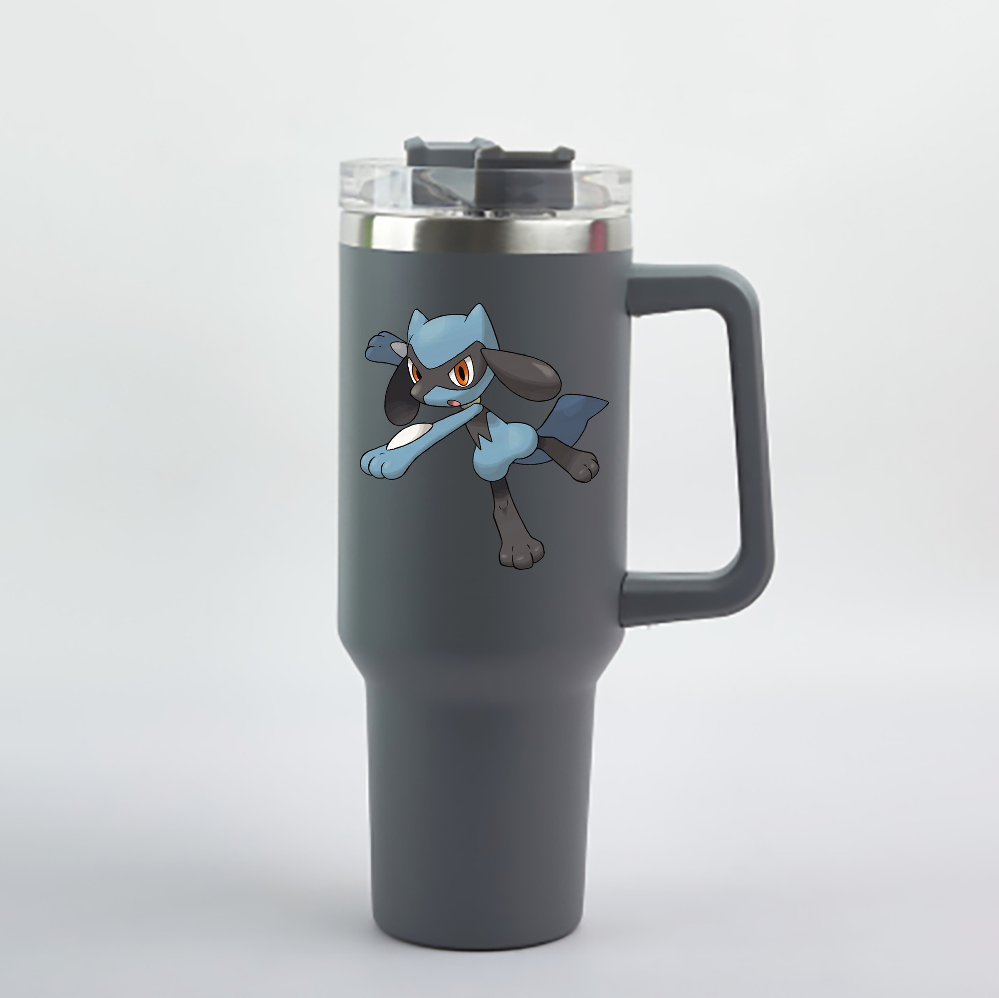 （画像用） ポケットモンスター Pokémon 1200mL車用タンブラー - クリスタルステッカー（プラスチックストロー付き）