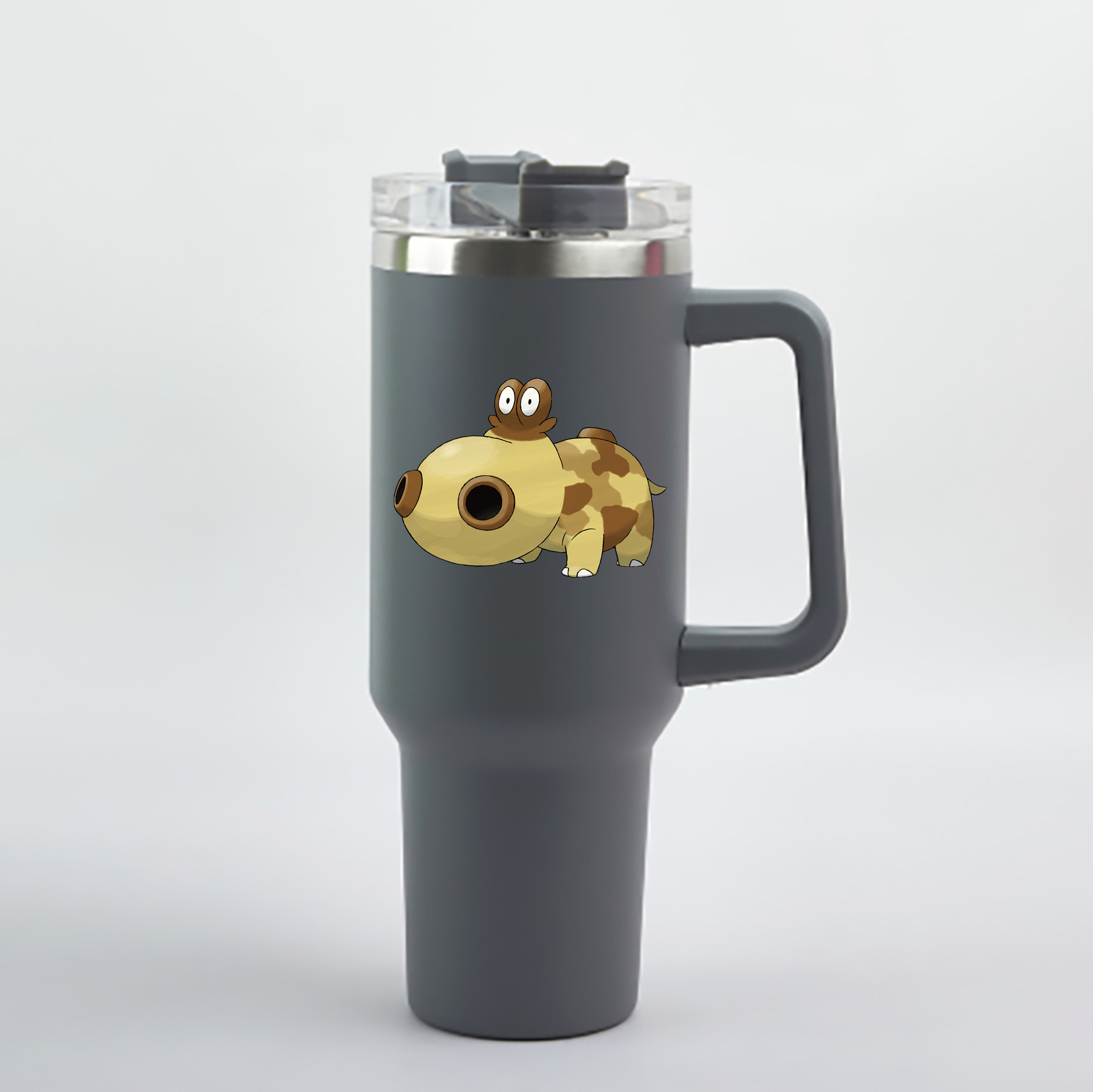 （画像用） ポケットモンスター Pokémon 1200mL車用タンブラー - クリスタルステッカー（プラスチックストロー付き）