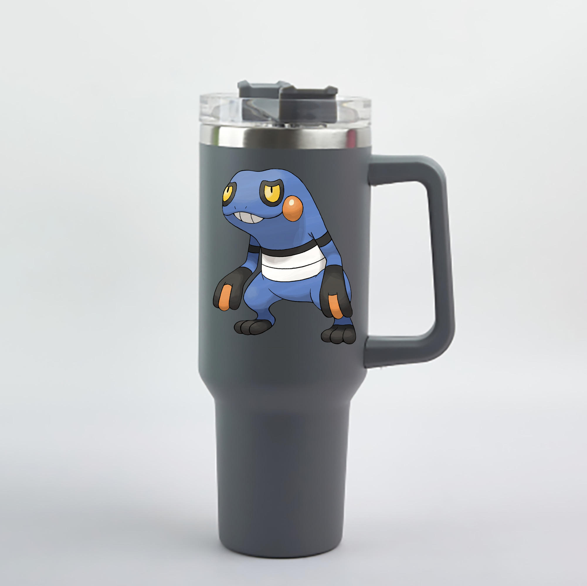 （画像用） ポケットモンスター Pokémon 1200mL車用タンブラー - クリスタルステッカー（プラスチックストロー付き）