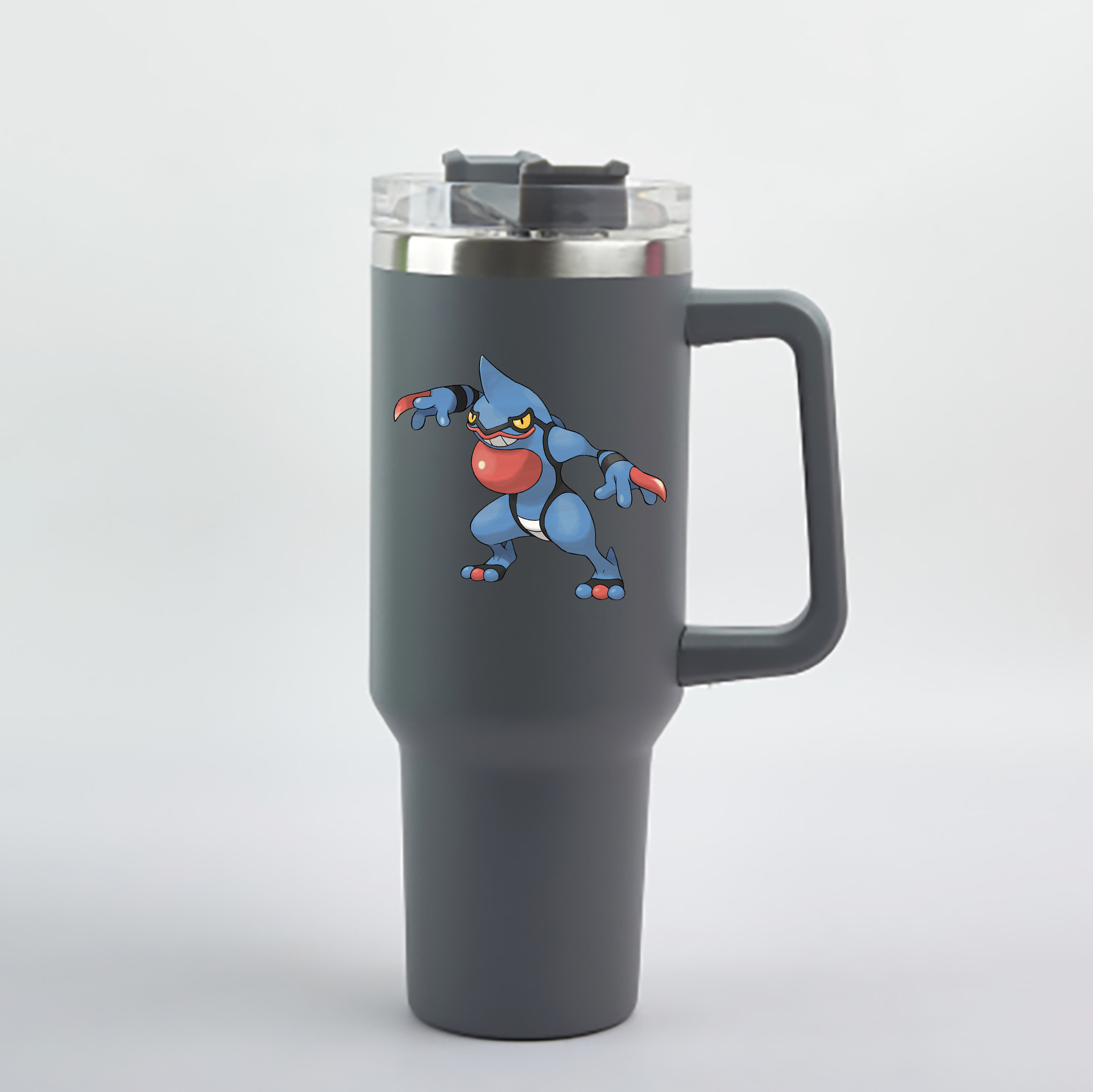 （画像用） ポケットモンスター Pokémon 1200mL車用タンブラー - クリスタルステッカー（プラスチックストロー付き）