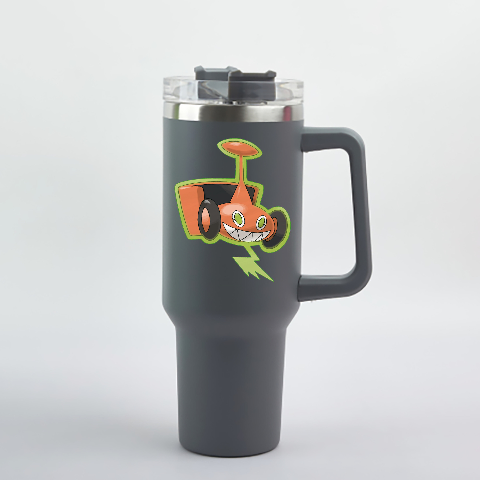 （画像用） ポケットモンスター Pokémon 1200mL車用タンブラー - クリスタルステッカー（プラスチックストロー付き）