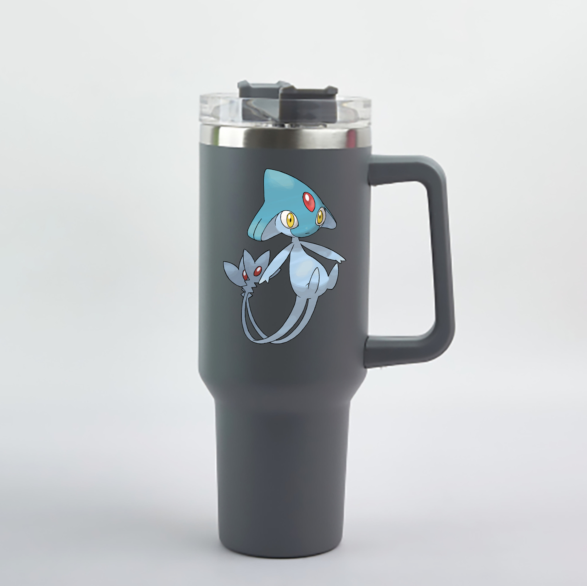 （画像用） ポケットモンスター Pokémon 1200mL車用タンブラー - クリスタルステッカー（プラスチックストロー付き）