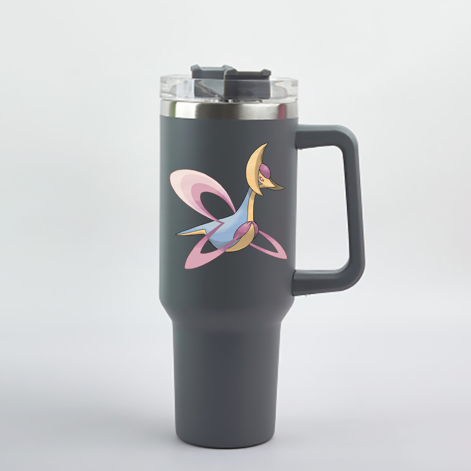 （画像用） ポケットモンスター Pokémon 1200mL車用タンブラー - クリスタルステッカー（プラスチックストロー付き）