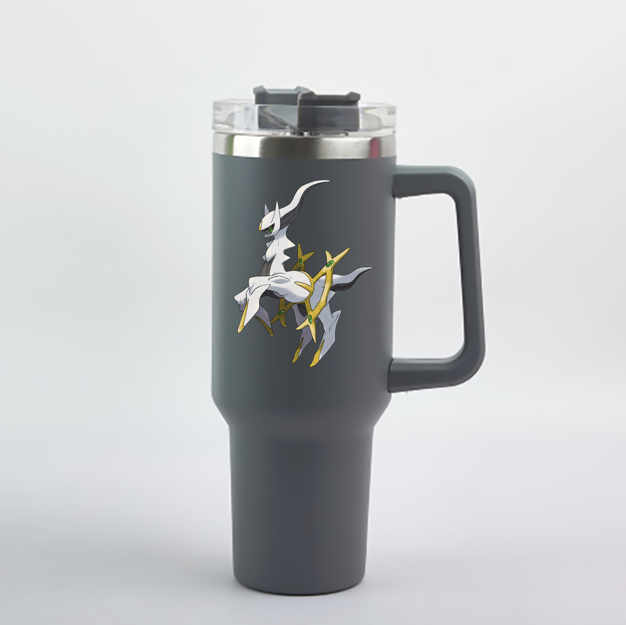 （画像用） ポケットモンスター Pokémon 1200mL車用タンブラー - クリスタルステッカー（プラスチックストロー付き）