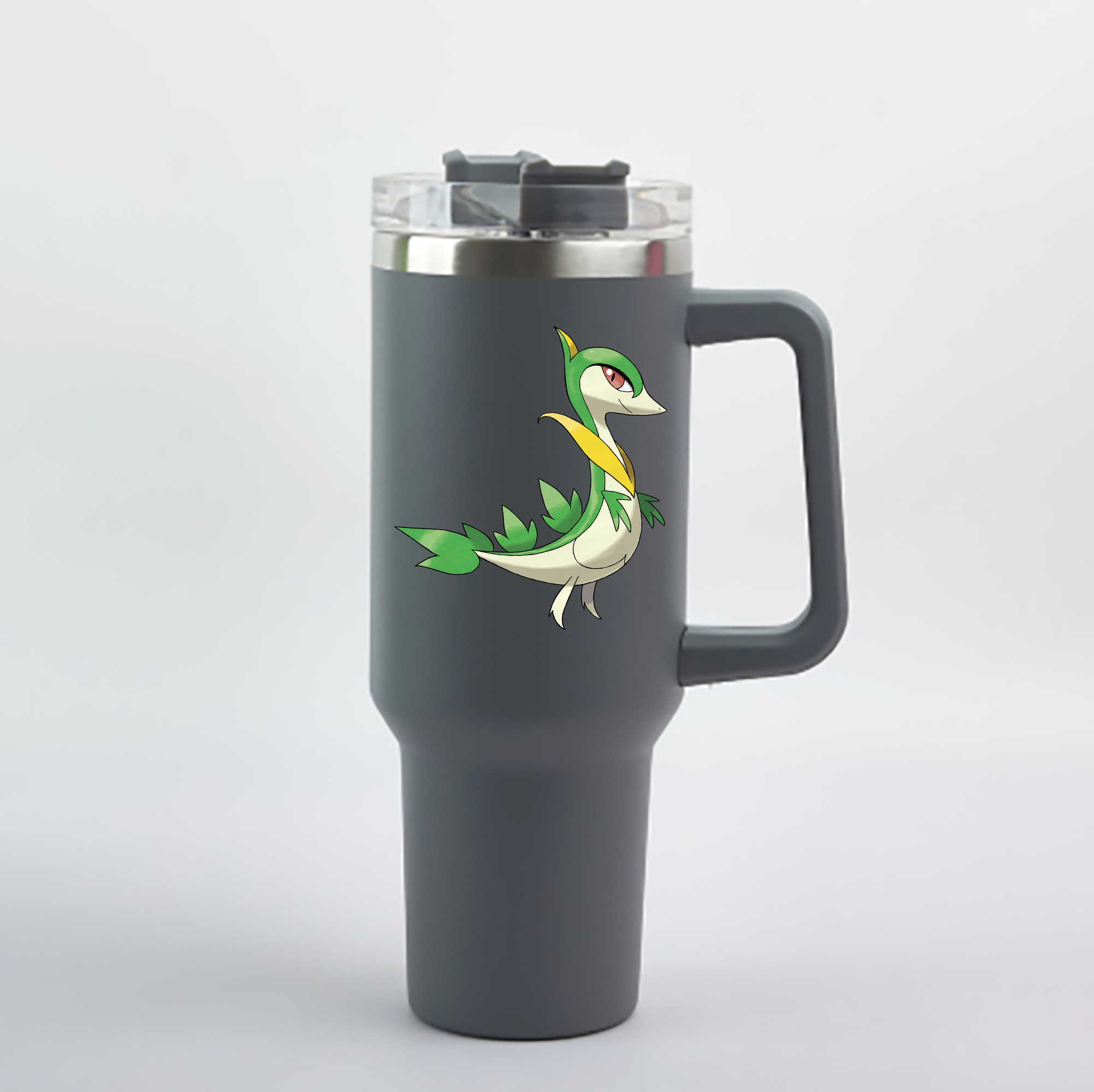 （画像用） ポケットモンスター Pokémon 1200mL車用タンブラー - クリスタルステッカー（プラスチックストロー付き）