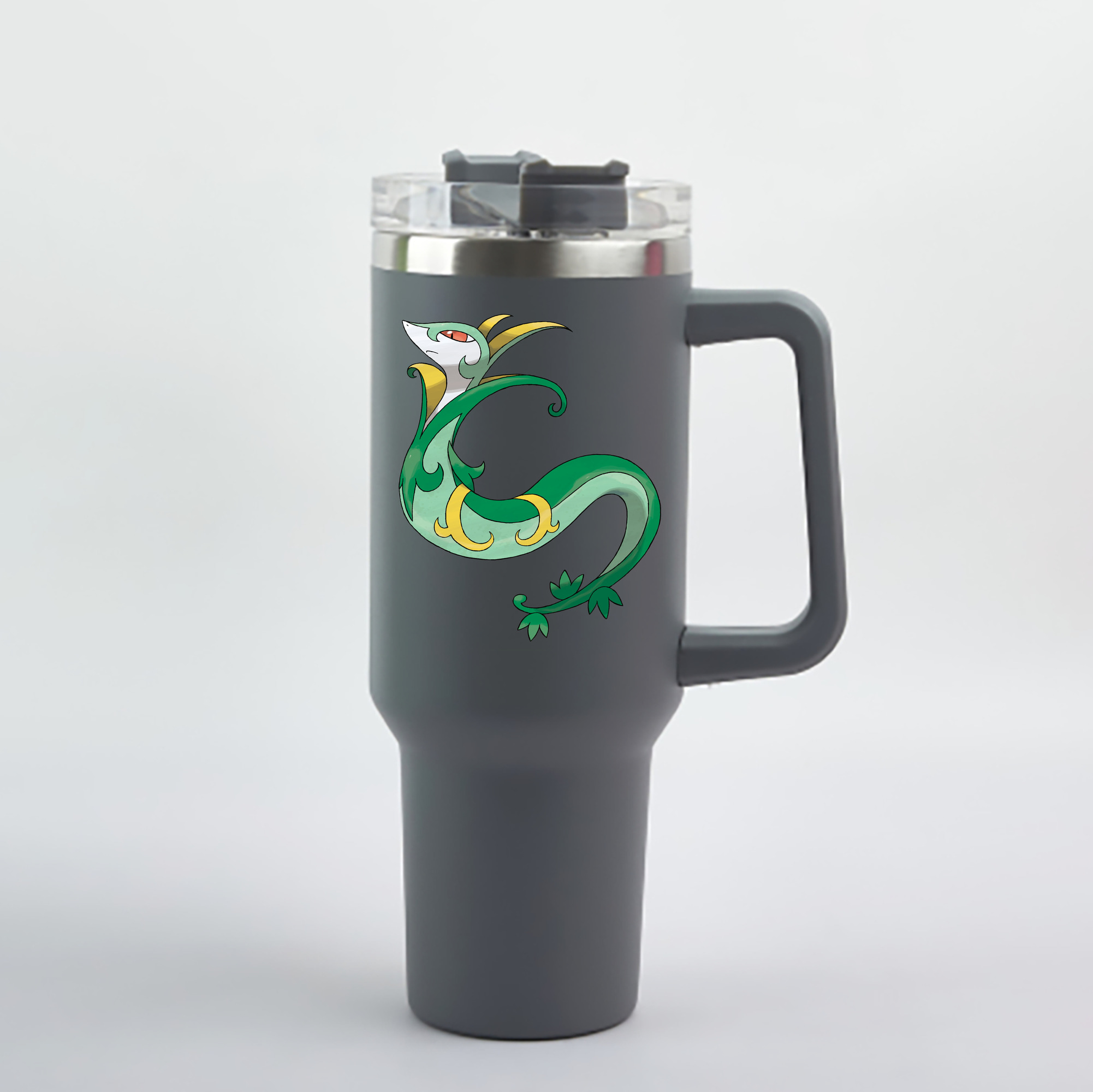 （画像用） ポケットモンスター Pokémon 1200mL車用タンブラー - クリスタルステッカー（プラスチックストロー付き）