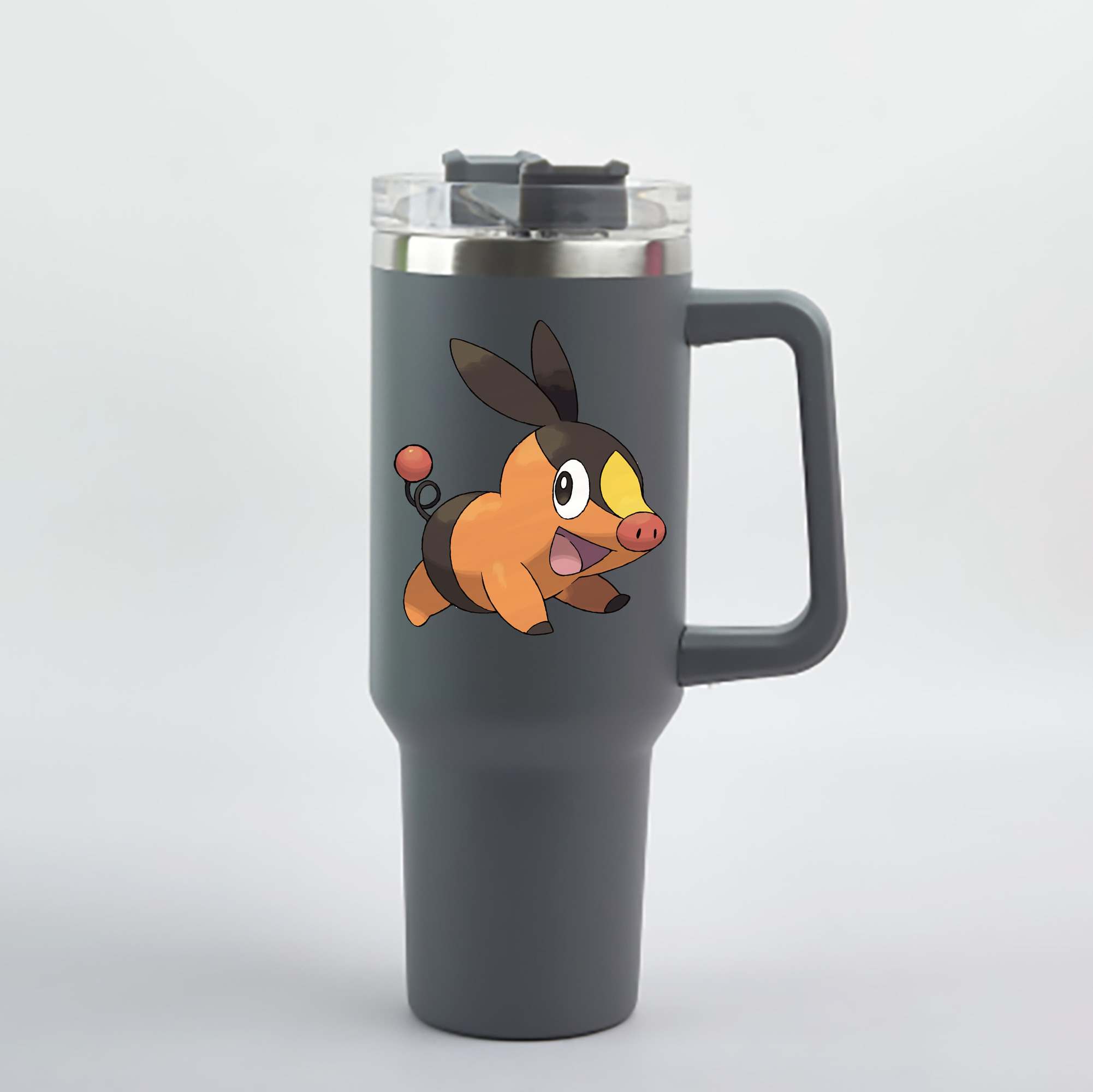 （画像用） ポケットモンスター Pokémon 1200mL車用タンブラー - クリスタルステッカー（プラスチックストロー付き）