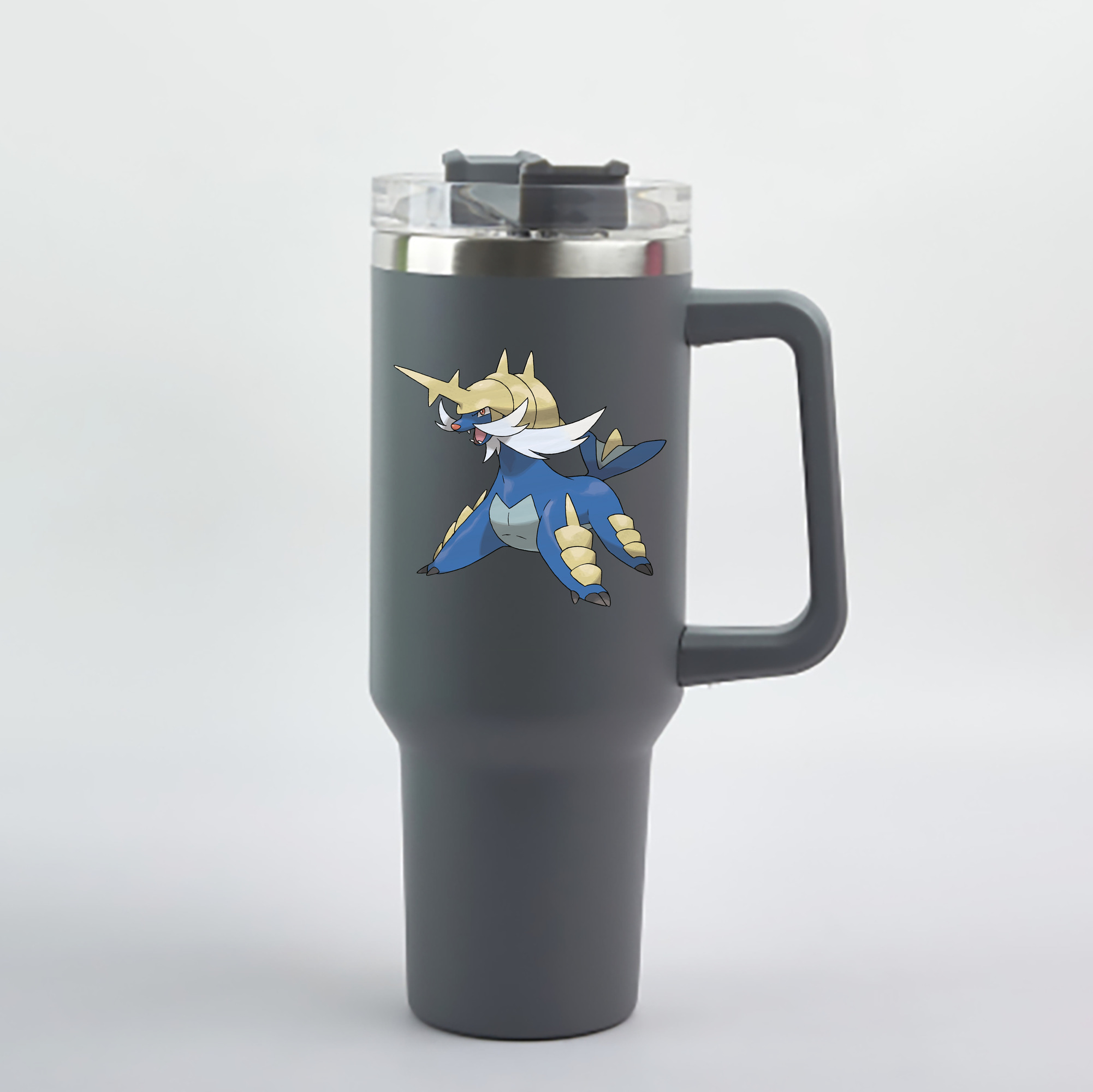 （画像用） ポケットモンスター Pokémon 1200mL車用タンブラー - クリスタルステッカー（プラスチックストロー付き）