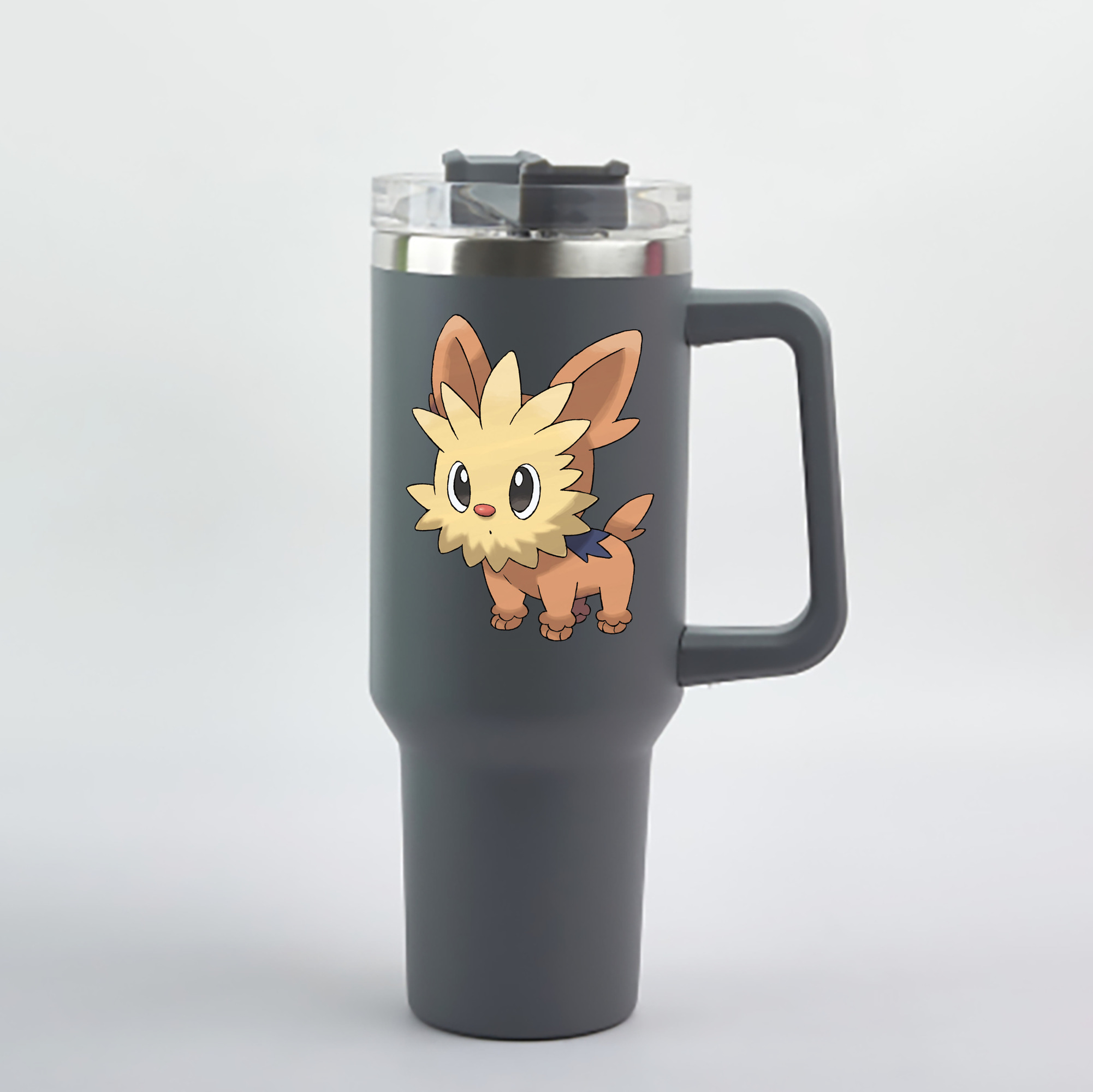 （画像用） ポケットモンスター Pokémon 1200mL車用タンブラー - クリスタルステッカー（プラスチックストロー付き）