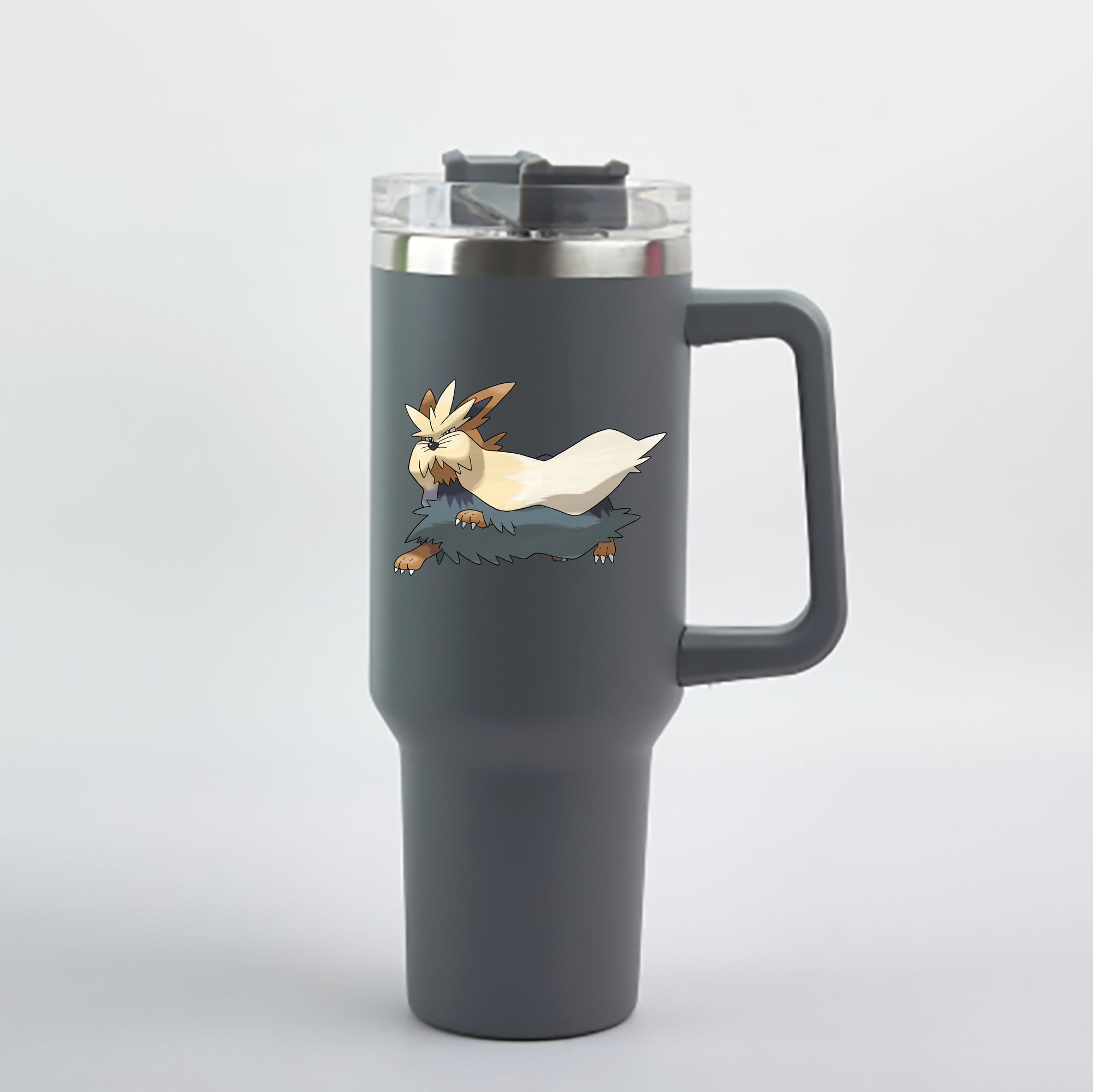 （画像用） ポケットモンスター Pokémon 1200mL車用タンブラー - クリスタルステッカー（プラスチックストロー付き）