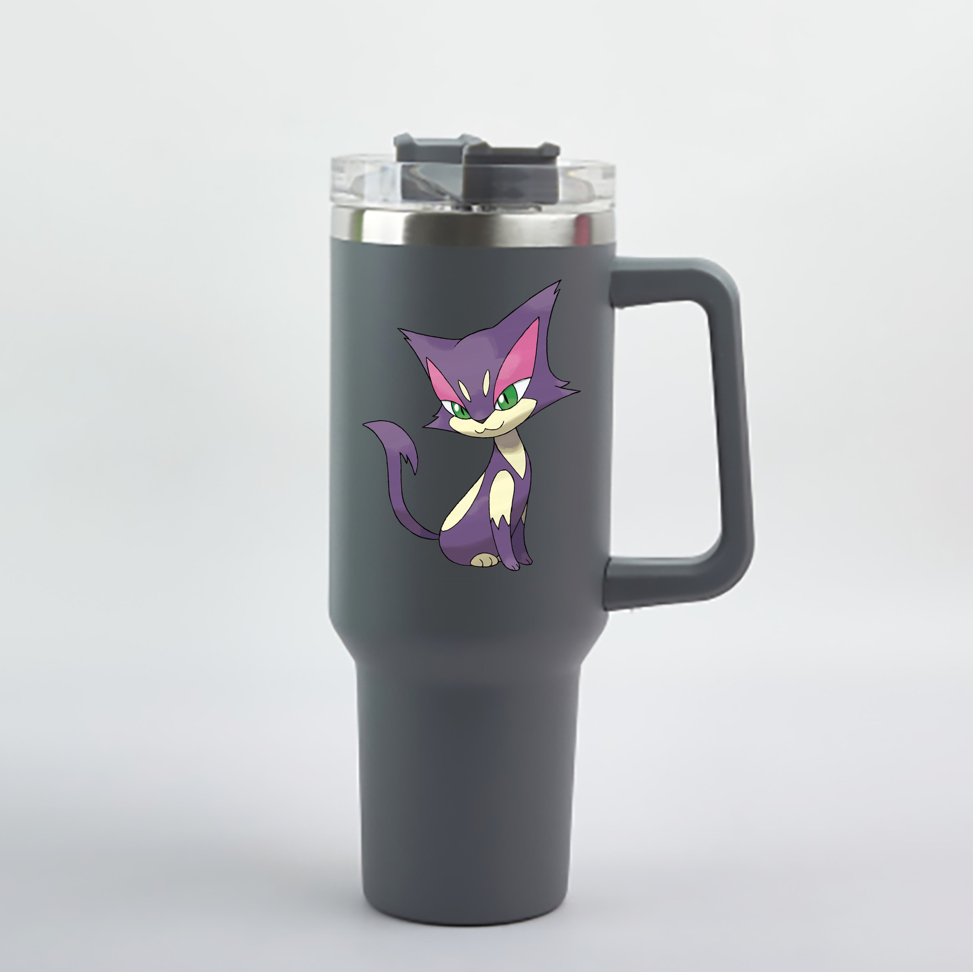 （画像用） ポケットモンスター Pokémon 1200mL車用タンブラー - クリスタルステッカー（プラスチックストロー付き）