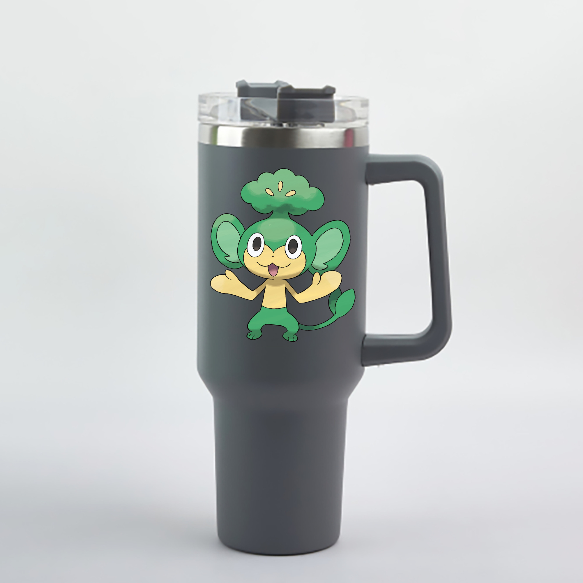 （画像用） ポケットモンスター Pokémon 1200mL車用タンブラー - クリスタルステッカー（プラスチックストロー付き）