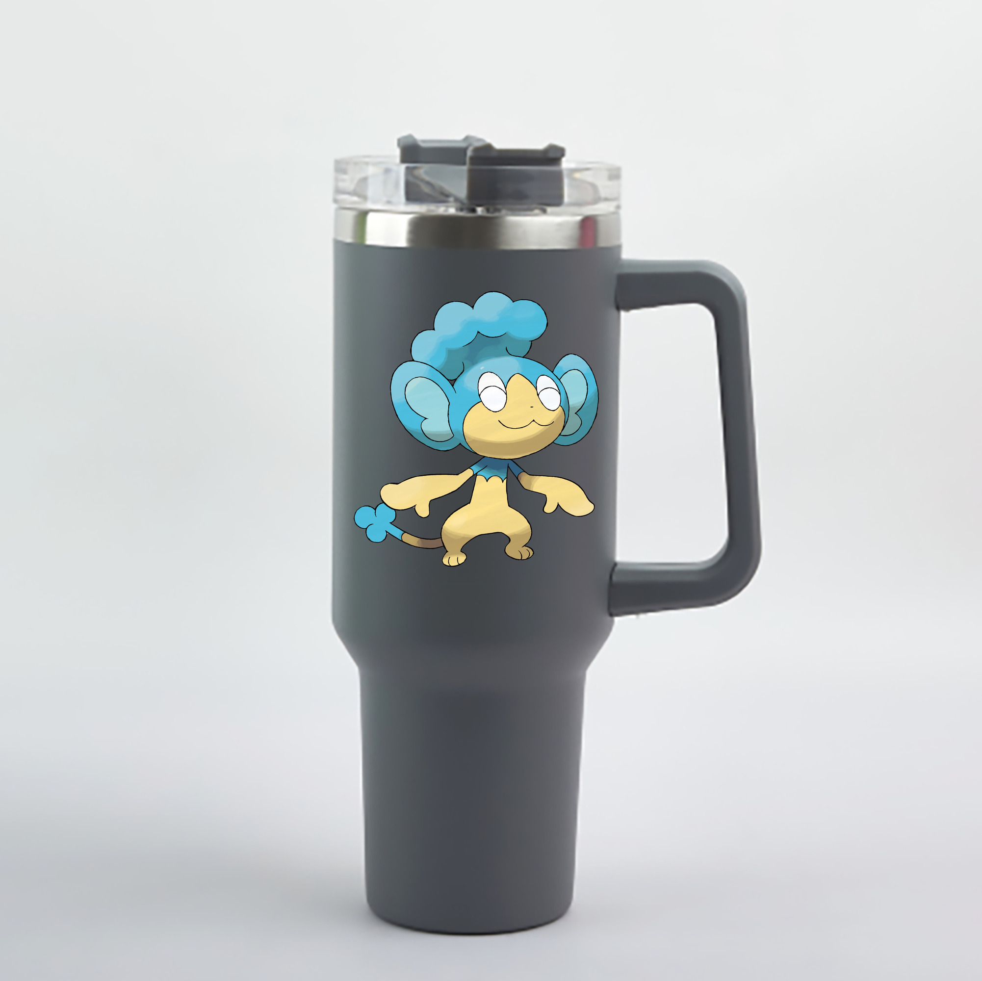（画像用） ポケットモンスター Pokémon 1200mL車用タンブラー - クリスタルステッカー（プラスチックストロー付き）