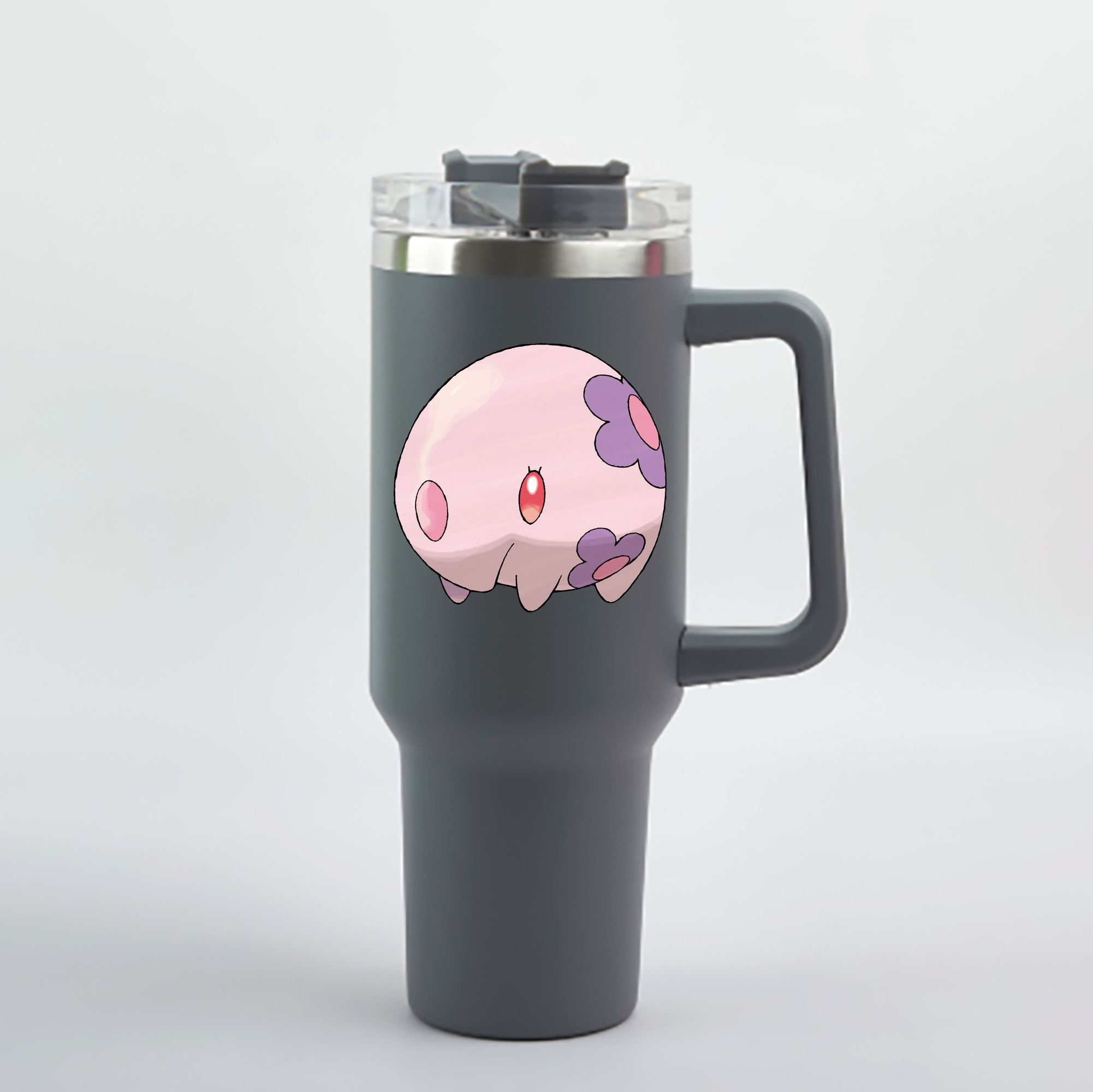 （画像用） ポケットモンスター Pokémon 1200mL車用タンブラー - クリスタルステッカー（プラスチックストロー付き）