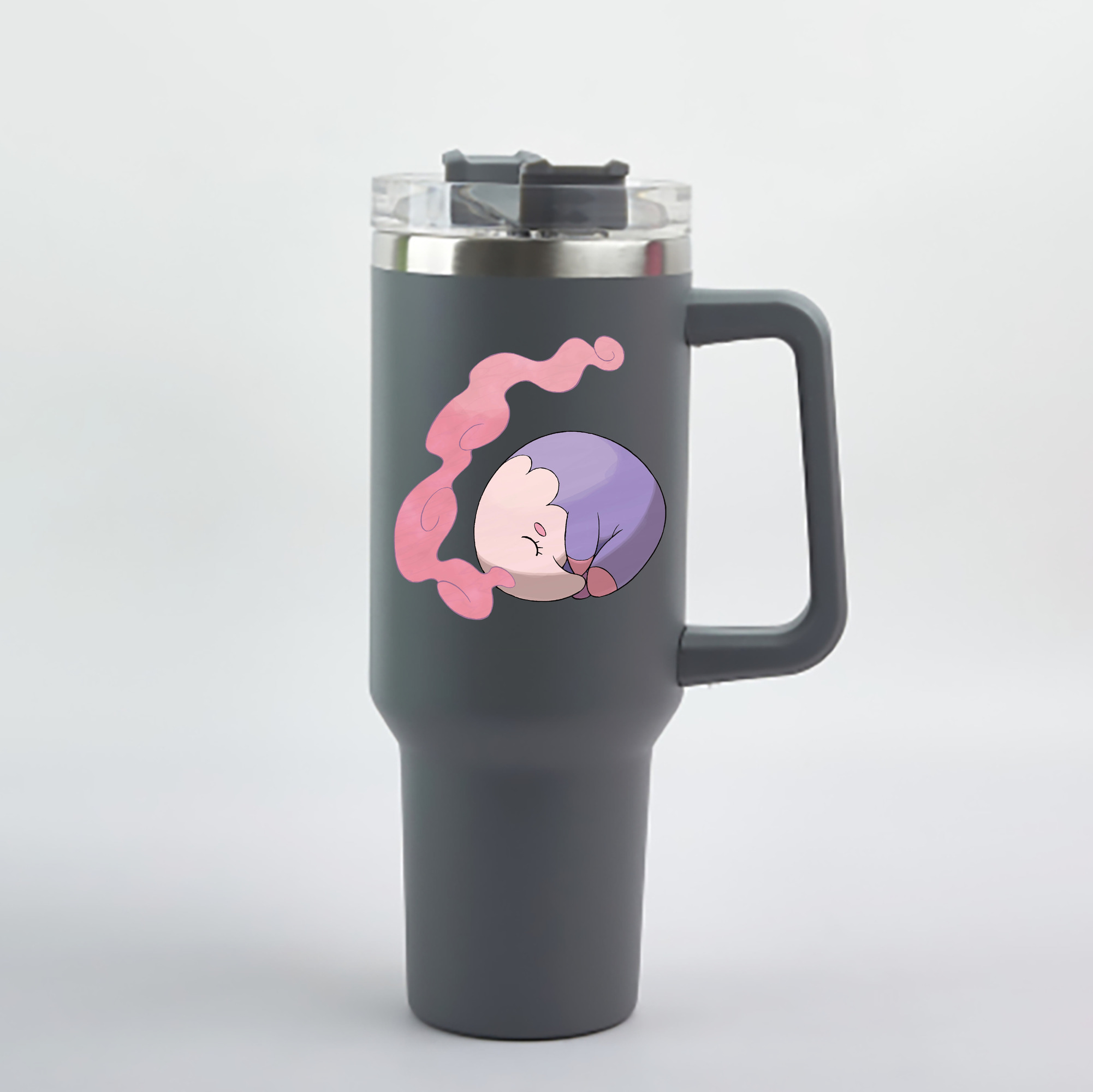 （画像用） ポケットモンスター Pokémon 1200mL車用タンブラー - クリスタルステッカー（プラスチックストロー付き）