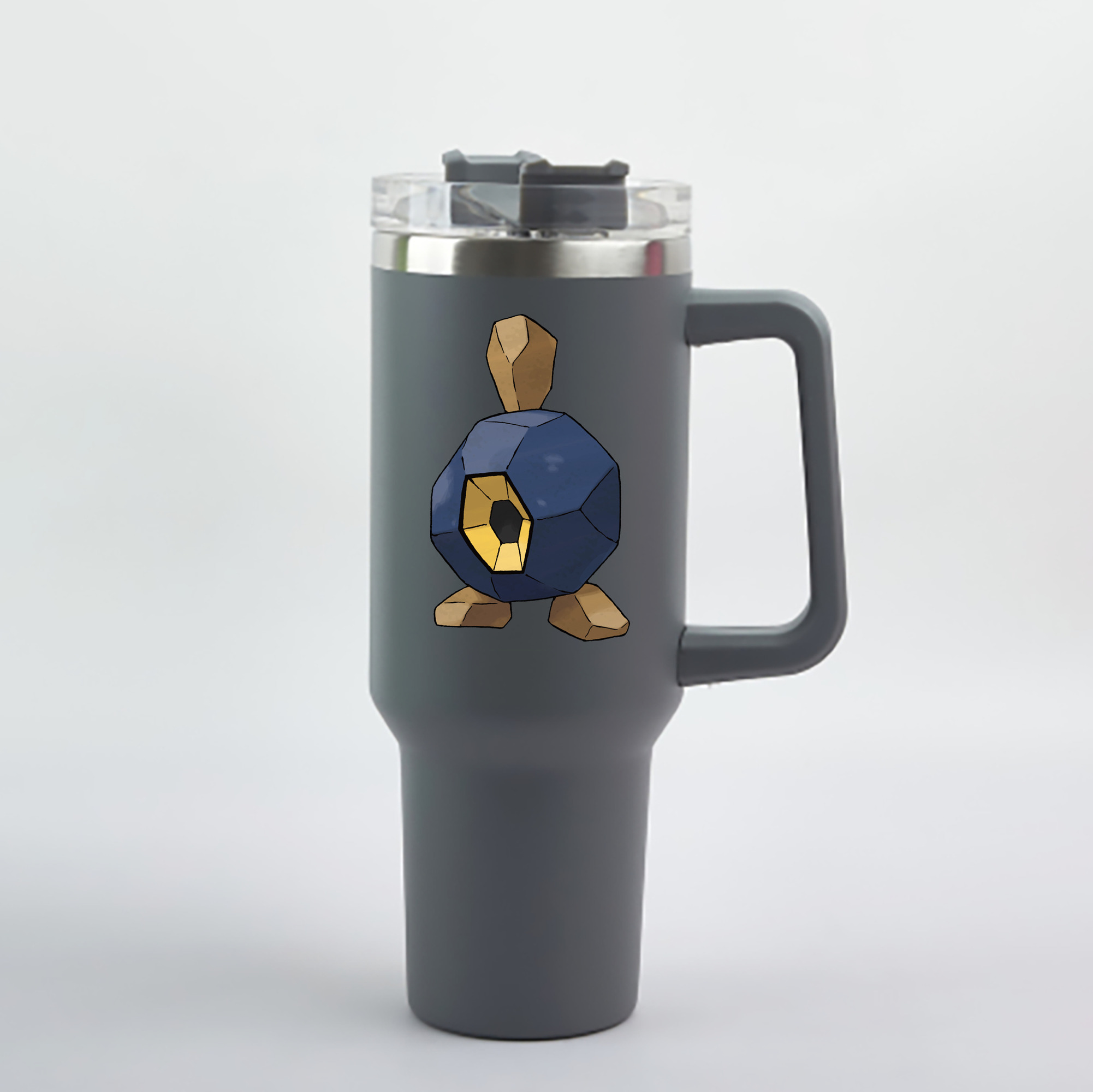 （画像用） ポケットモンスター Pokémon 1200mL車用タンブラー - クリスタルステッカー（プラスチックストロー付き）