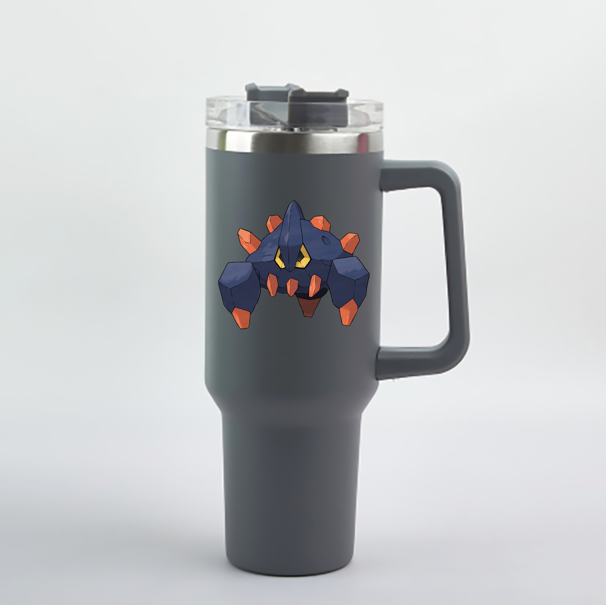 （画像用） ポケットモンスター Pokémon 1200mL車用タンブラー - クリスタルステッカー（プラスチックストロー付き）