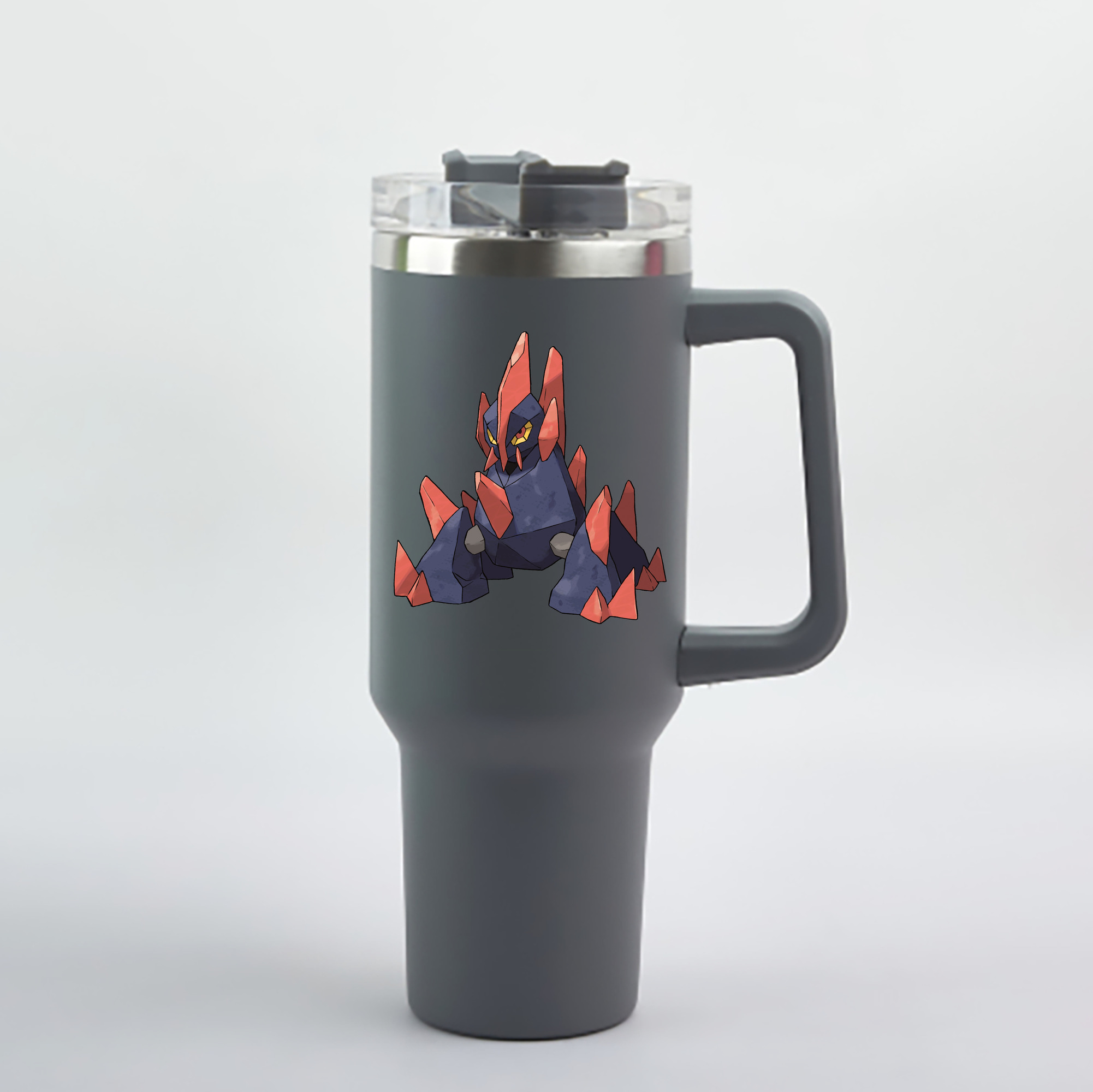 （画像用） ポケットモンスター Pokémon 1200mL車用タンブラー - クリスタルステッカー（プラスチックストロー付き）
