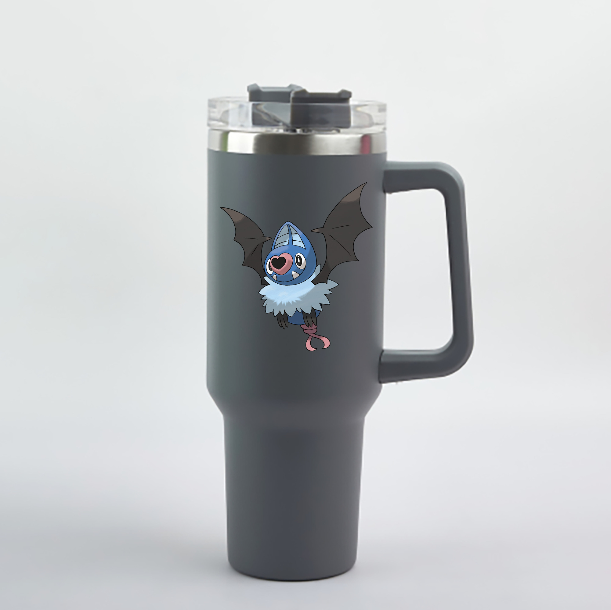 （画像用） ポケットモンスター Pokémon 1200mL車用タンブラー - クリスタルステッカー（プラスチックストロー付き）