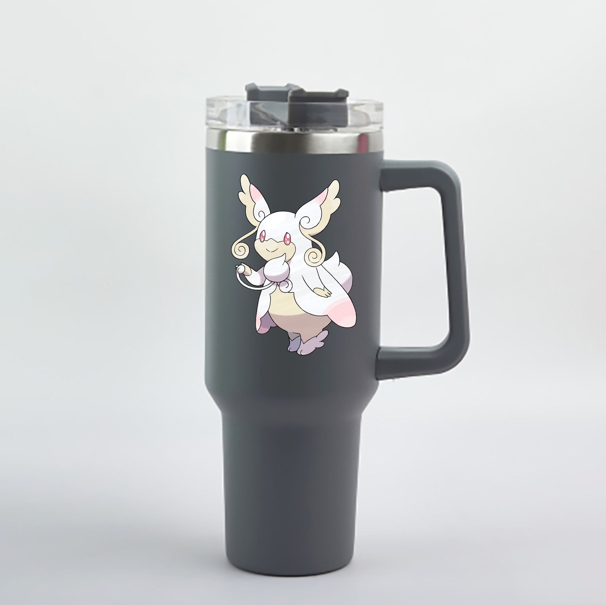 （画像用） ポケットモンスター Pokémon 1200mL車用タンブラー - クリスタルステッカー（プラスチックストロー付き）