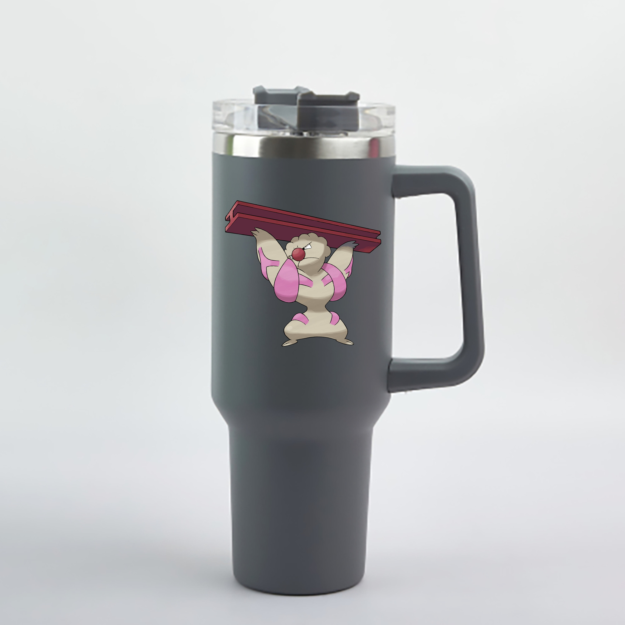 （画像用） ポケットモンスター Pokémon 1200mL車用タンブラー - クリスタルステッカー（プラスチックストロー付き）
