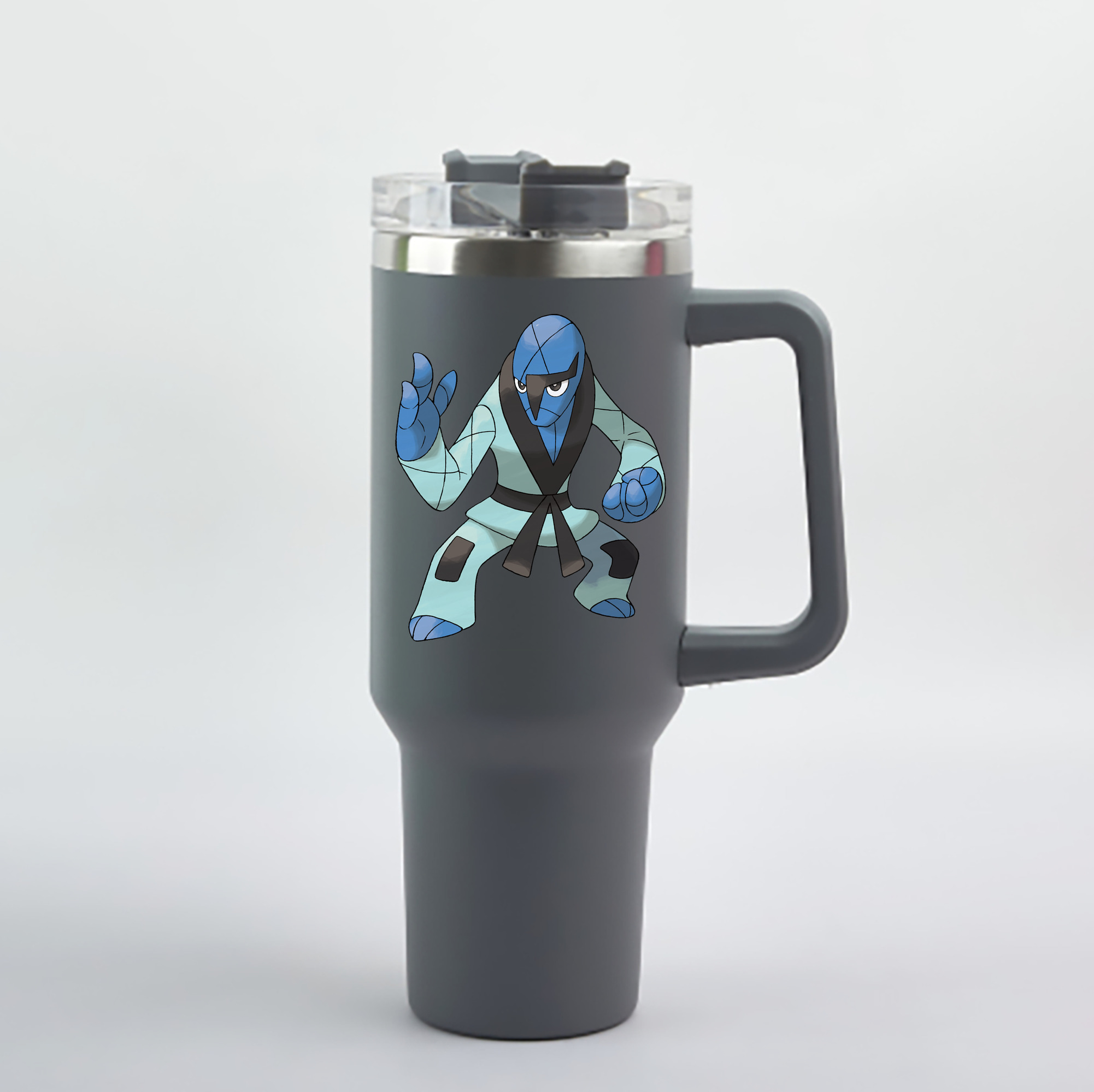 （画像用） ポケットモンスター Pokémon 1200mL車用タンブラー - クリスタルステッカー（プラスチックストロー付き）