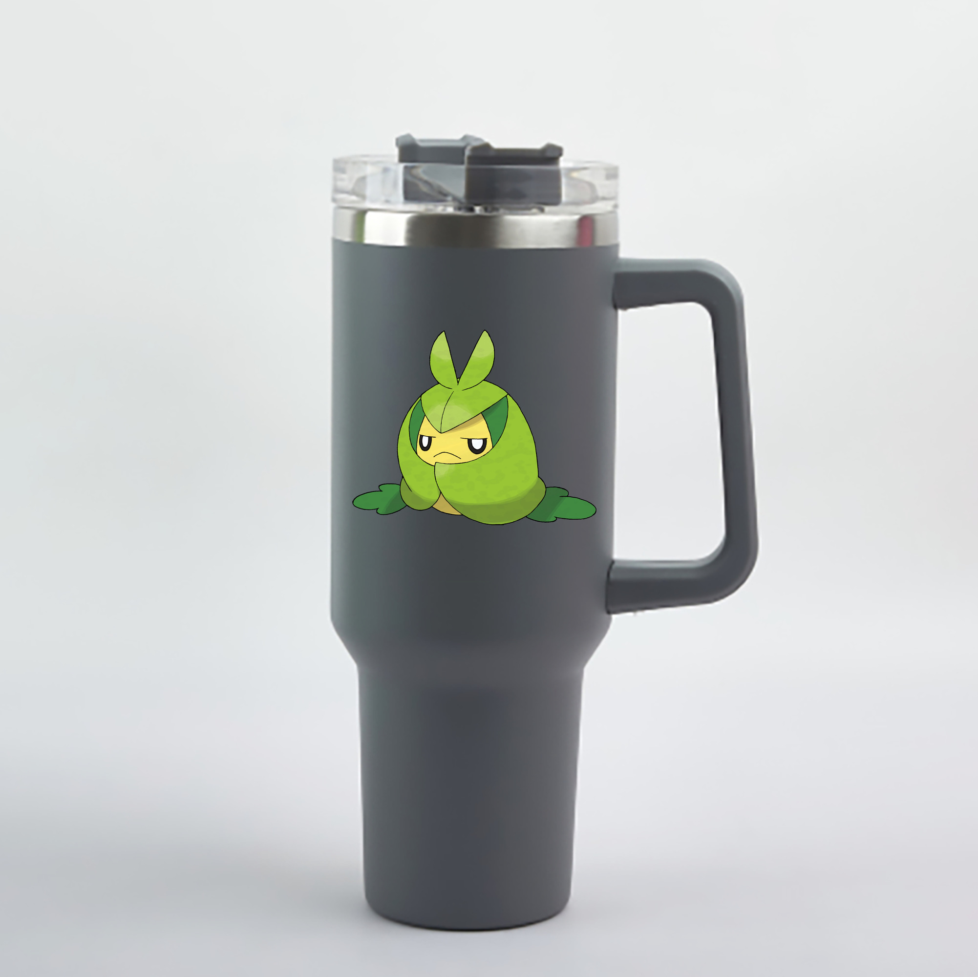 （画像用） ポケットモンスター Pokémon 1200mL車用タンブラー - クリスタルステッカー（プラスチックストロー付き）