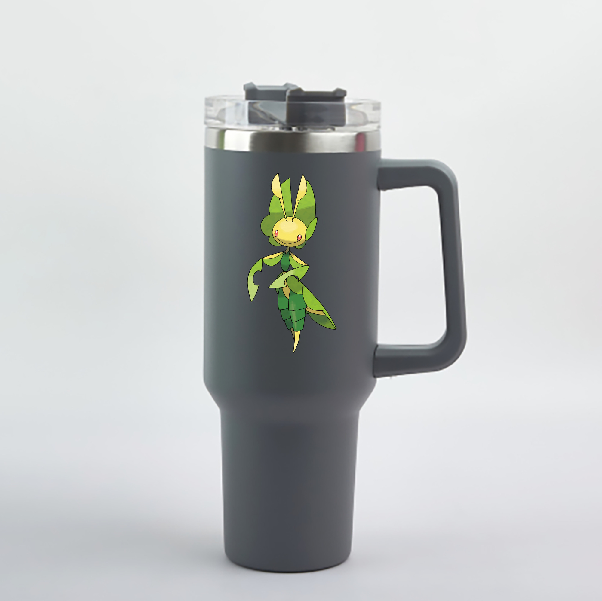 （画像用） ポケットモンスター Pokémon 1200mL車用タンブラー - クリスタルステッカー（プラスチックストロー付き）