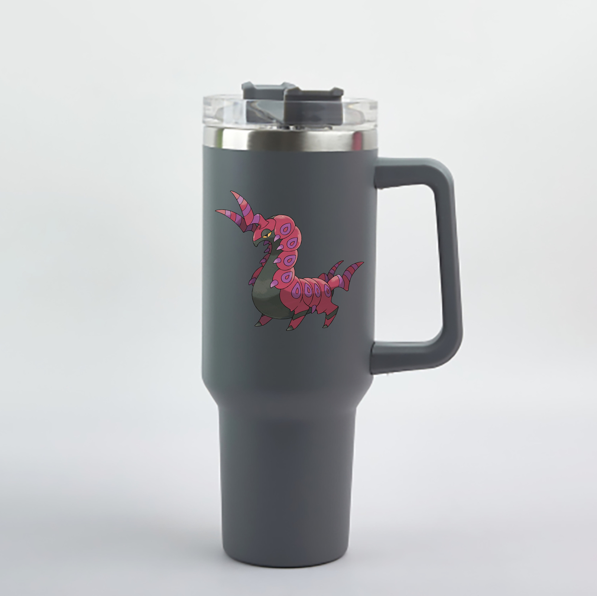（画像用） ポケットモンスター Pokémon 1200mL車用タンブラー - クリスタルステッカー（プラスチックストロー付き）