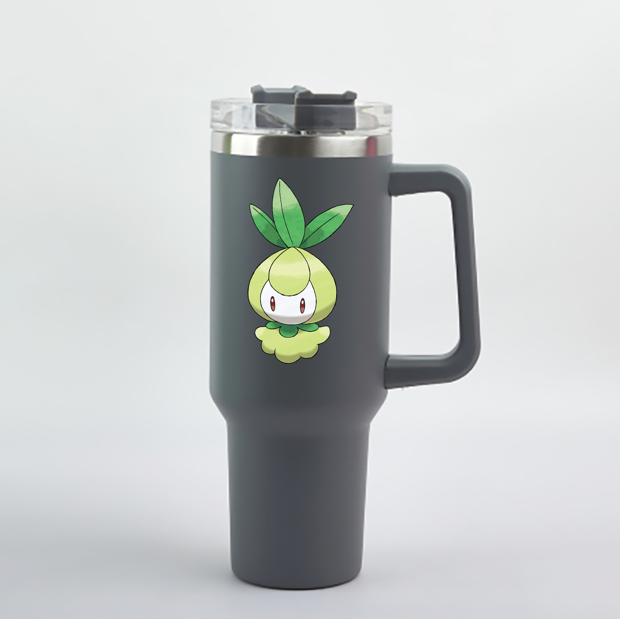 （画像用） ポケットモンスター Pokémon 1200mL車用タンブラー - クリスタルステッカー（プラスチックストロー付き）
