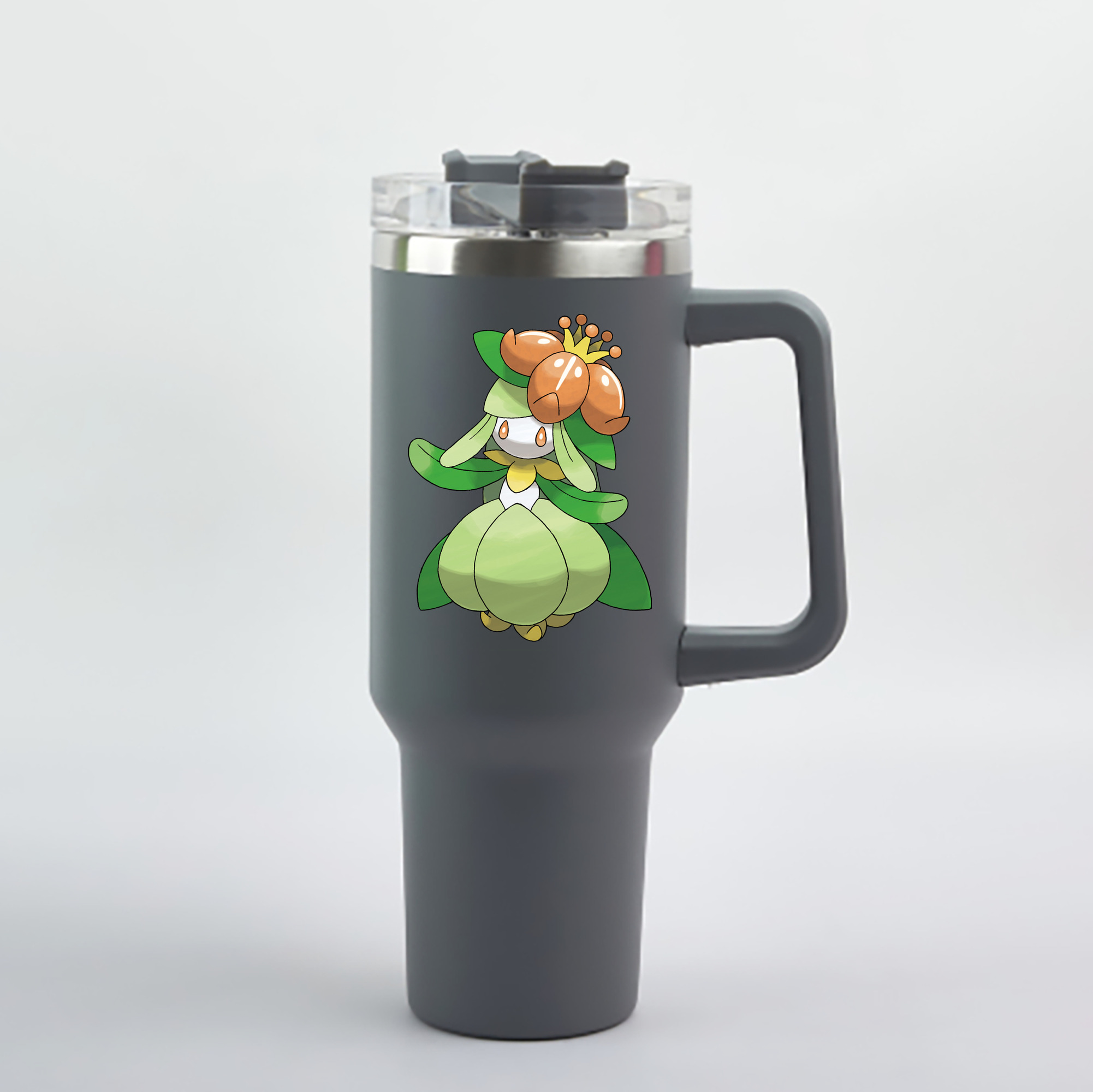 （画像用） ポケットモンスター Pokémon 1200mL車用タンブラー - クリスタルステッカー（プラスチックストロー付き）
