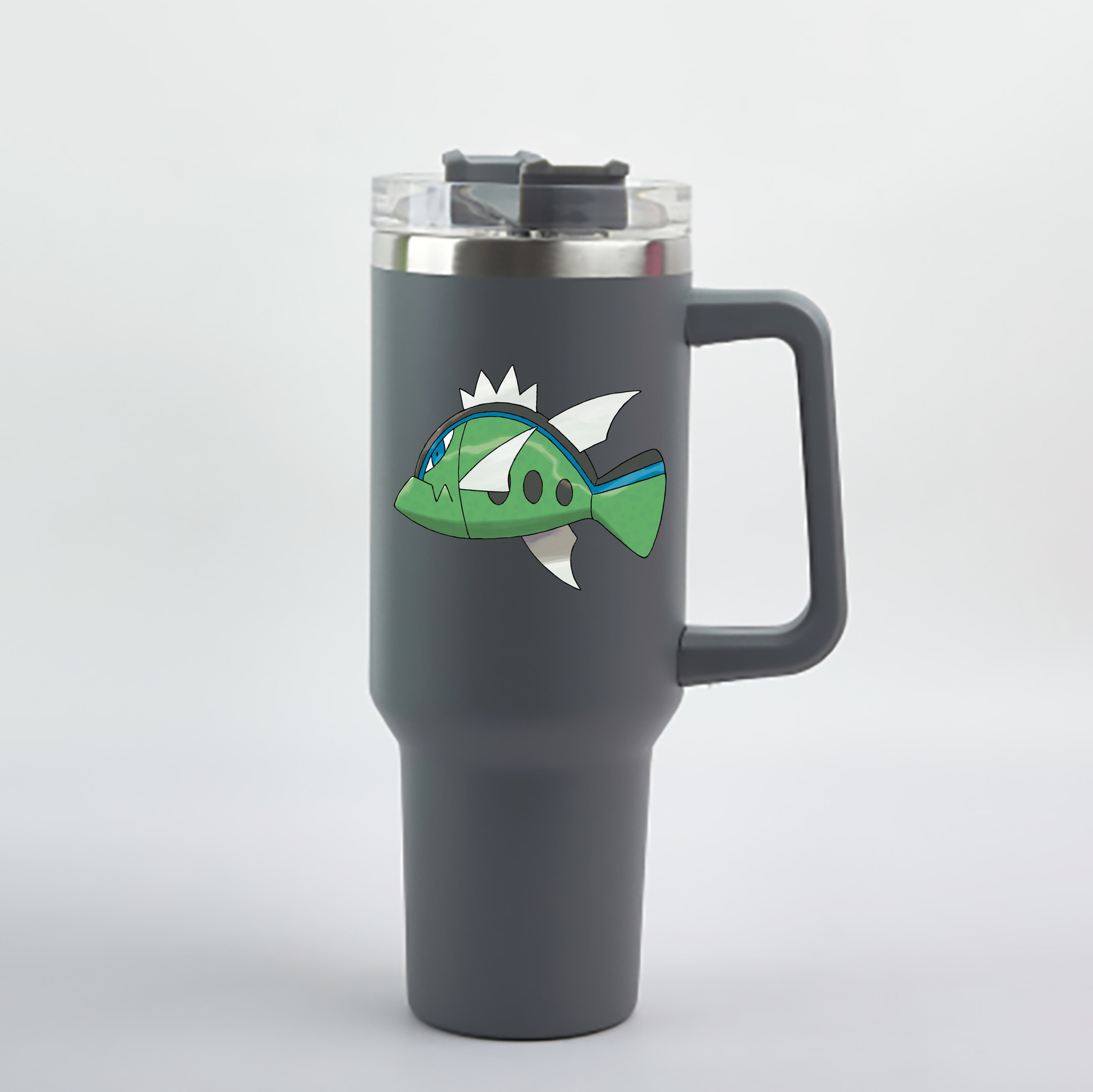 （画像用） ポケットモンスター Pokémon 1200mL車用タンブラー - クリスタルステッカー（プラスチックストロー付き）