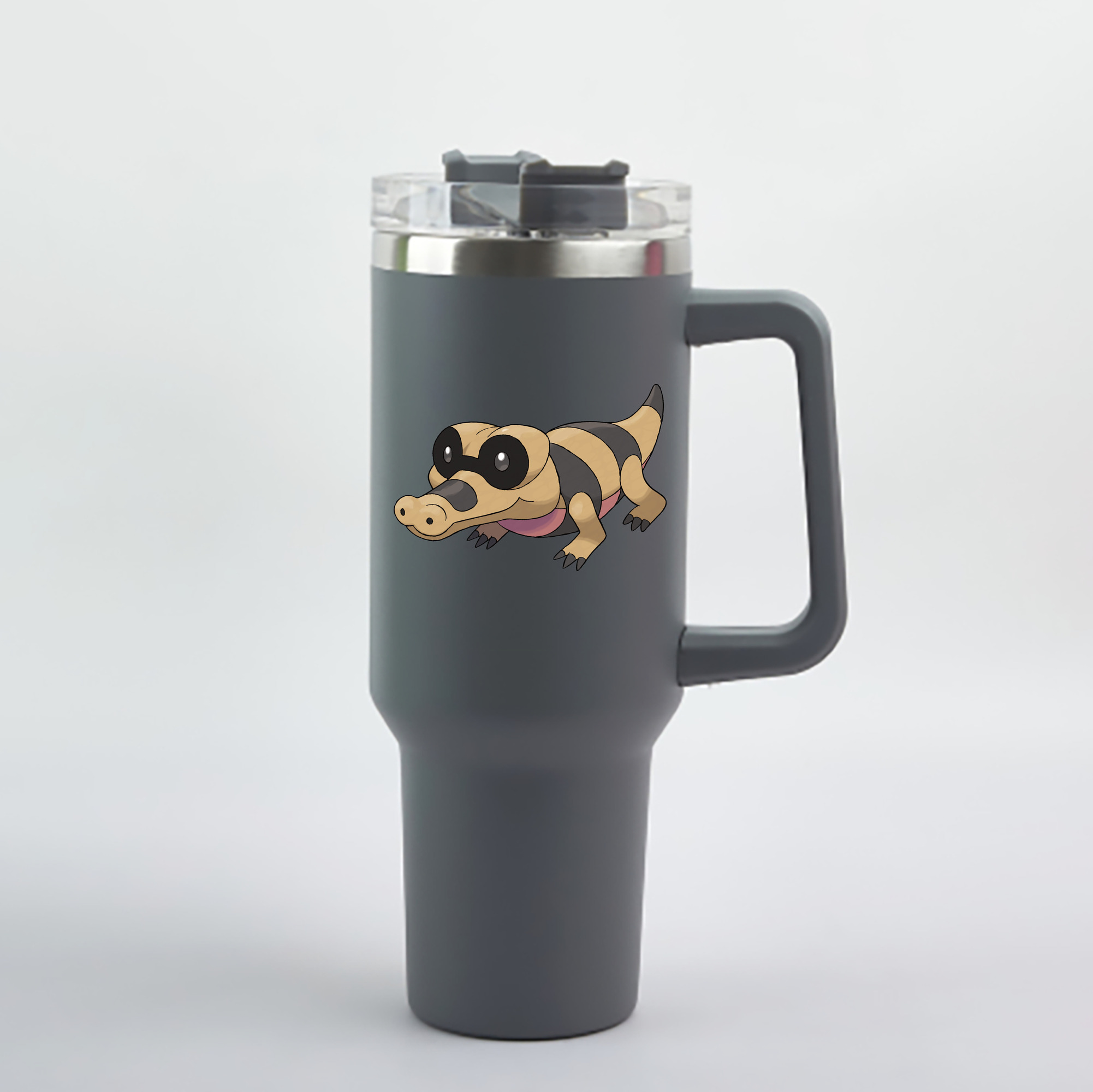 （画像用） ポケットモンスター Pokémon 1200mL車用タンブラー - クリスタルステッカー（プラスチックストロー付き）