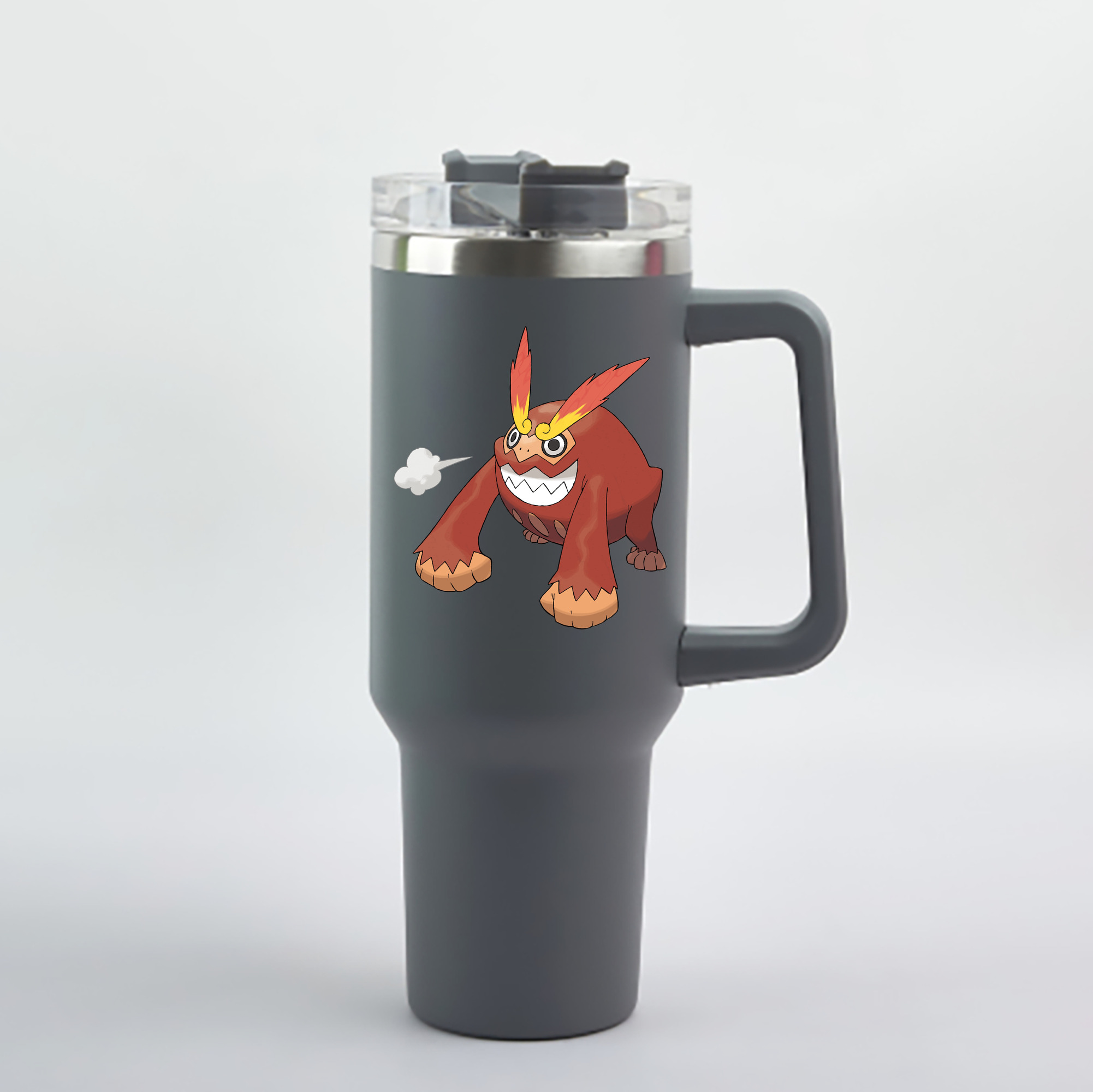 （画像用） ポケットモンスター Pokémon 1200mL車用タンブラー - クリスタルステッカー（プラスチックストロー付き）