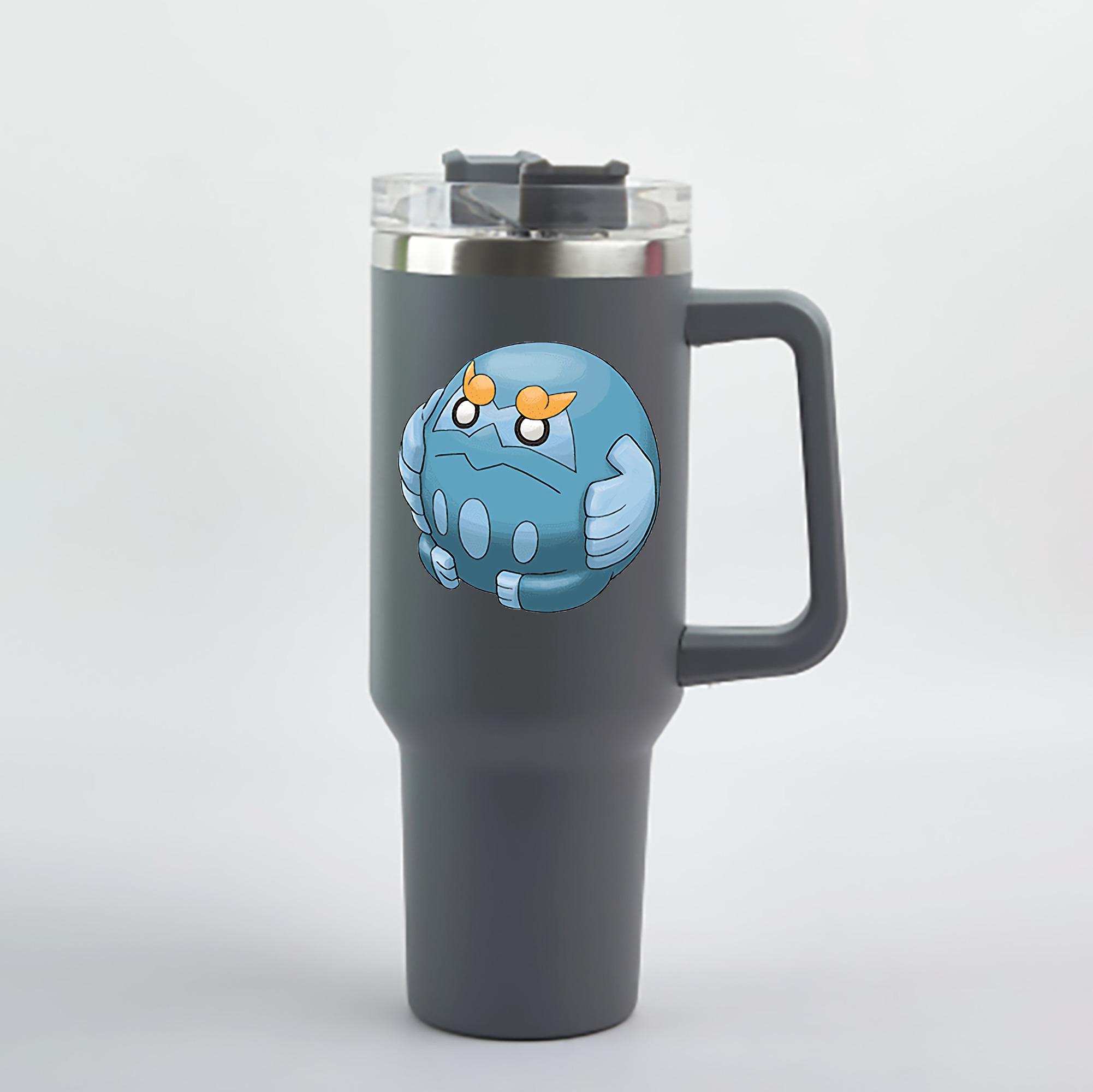 （画像用） ポケットモンスター Pokémon 1200mL車用タンブラー - クリスタルステッカー（プラスチックストロー付き）